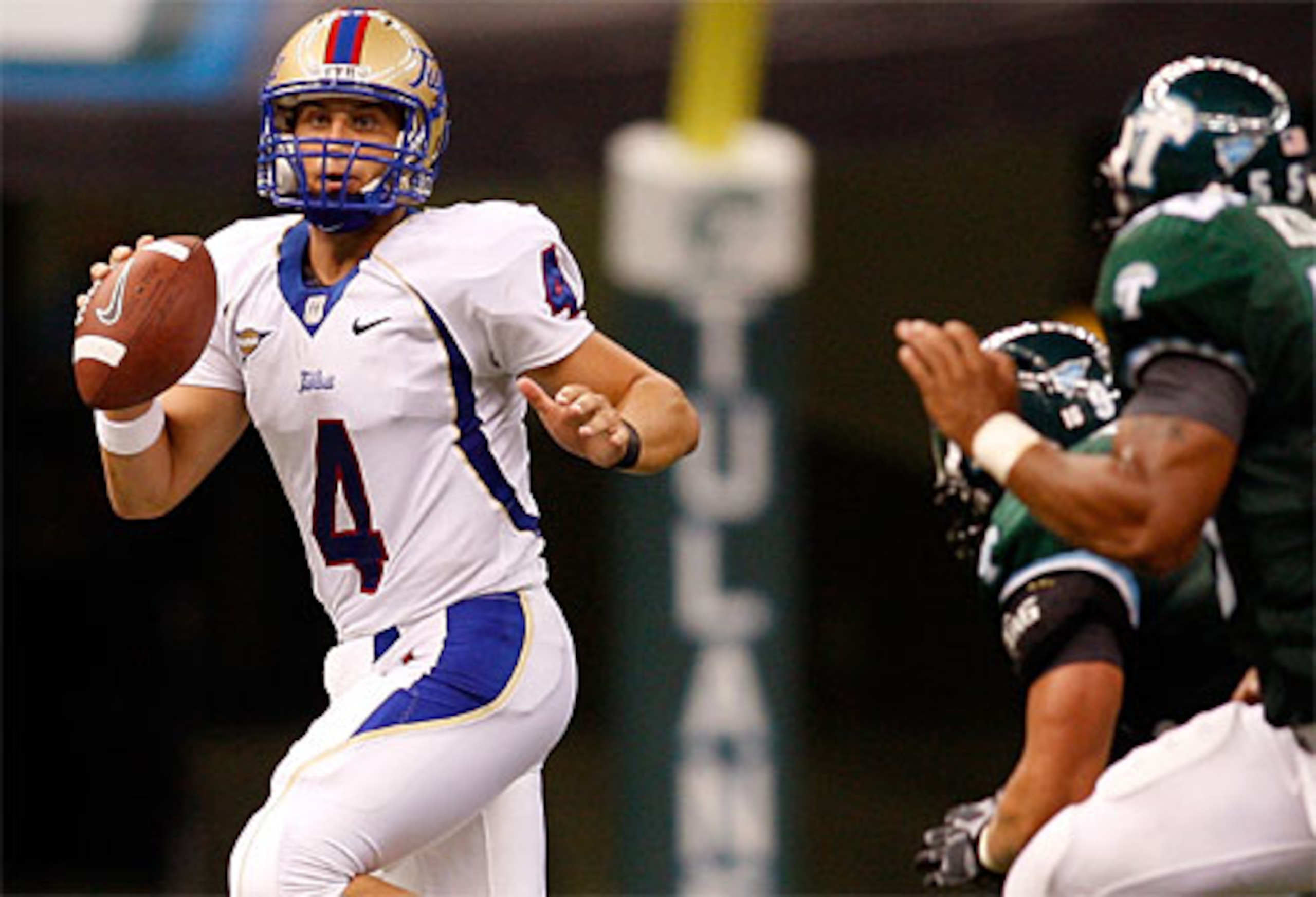 Tulsa quarterback G.J. Kinne Tulsa quarterback G.J. Kinne