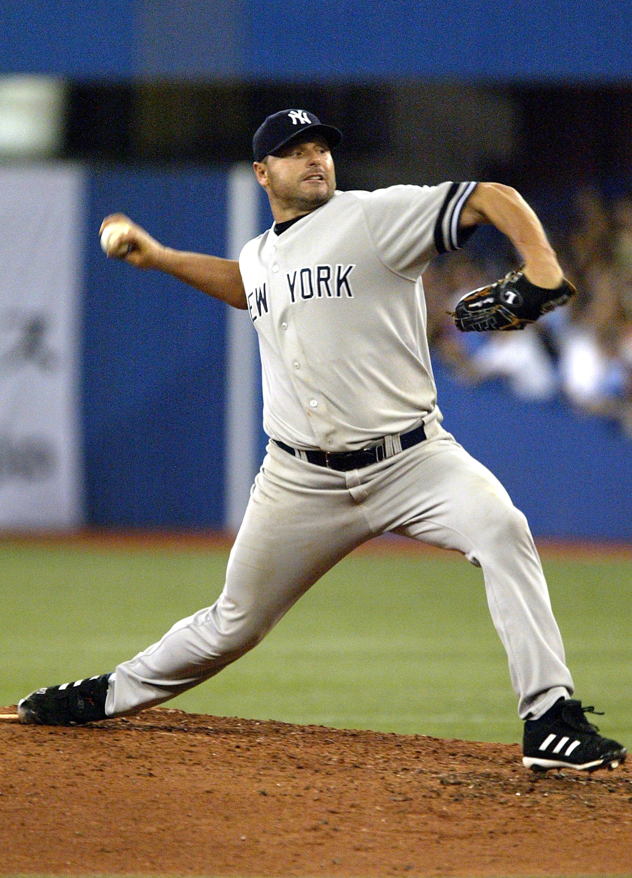 TORONTO - AUGUST 7:  Roger Clemens #22 of the New York Yankees throws a pitch against the Toronto Blue Jays on August 7, 2007 at the Rogers Centre in Toronto, Ontario, Canada. The Yankees defeated the Blue Jays 9-2.  (Photo by Dave Sandford/Getty Images)