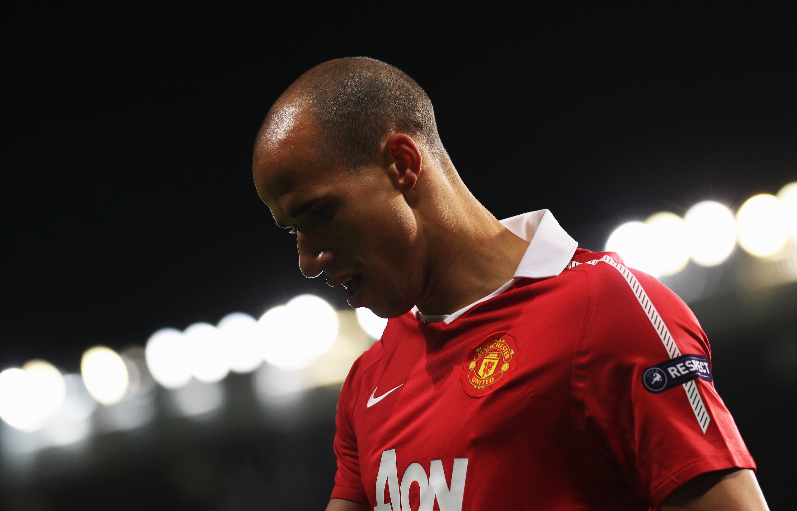 MANCHESTER, ENGLAND - OCTOBER 20: Gabriel Obertan of Manchester United looks on during the UEFA Champions League Group C match between Manchester United and Bursaspor Kulubu at Old Trafford on October 20, 2010 in Manchester, England. (Photo by Alex Liv MANCHESTER, ENGLAND - OCTOBER 20: Gabriel Obertan of Manchester United looks on during the UEFA Champions League Group C match between Manchester United and Bursaspor Kulubu at Old Trafford on October 20, 2010 in Manchester, England. (Photo by Alex Liv