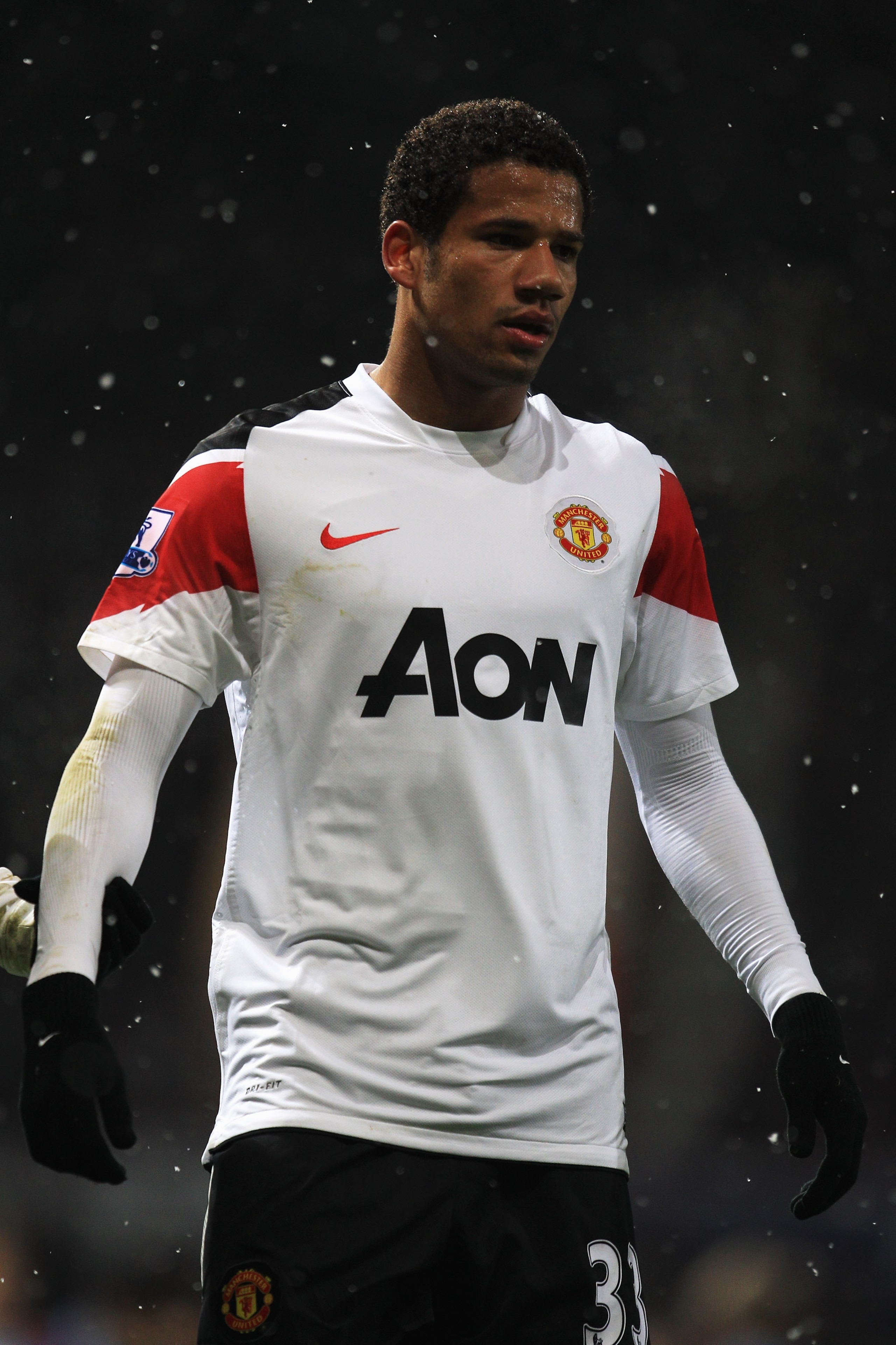 LONDON, ENGLAND - NOVEMBER 30: Bebe of Manchester United looks on during the Carling Cup Quarter Final match between West Ham United and Manchester United at the Boleyn Ground on November 30, 2010 in London, England. (Photo by Mark Thompson/Getty Images) LONDON, ENGLAND - NOVEMBER 30: Bebe of Manchester United looks on during the Carling Cup Quarter Final match between West Ham United and Manchester United at the Boleyn Ground on November 30, 2010 in London, England. (Photo by Mark Thompson/Getty Images)