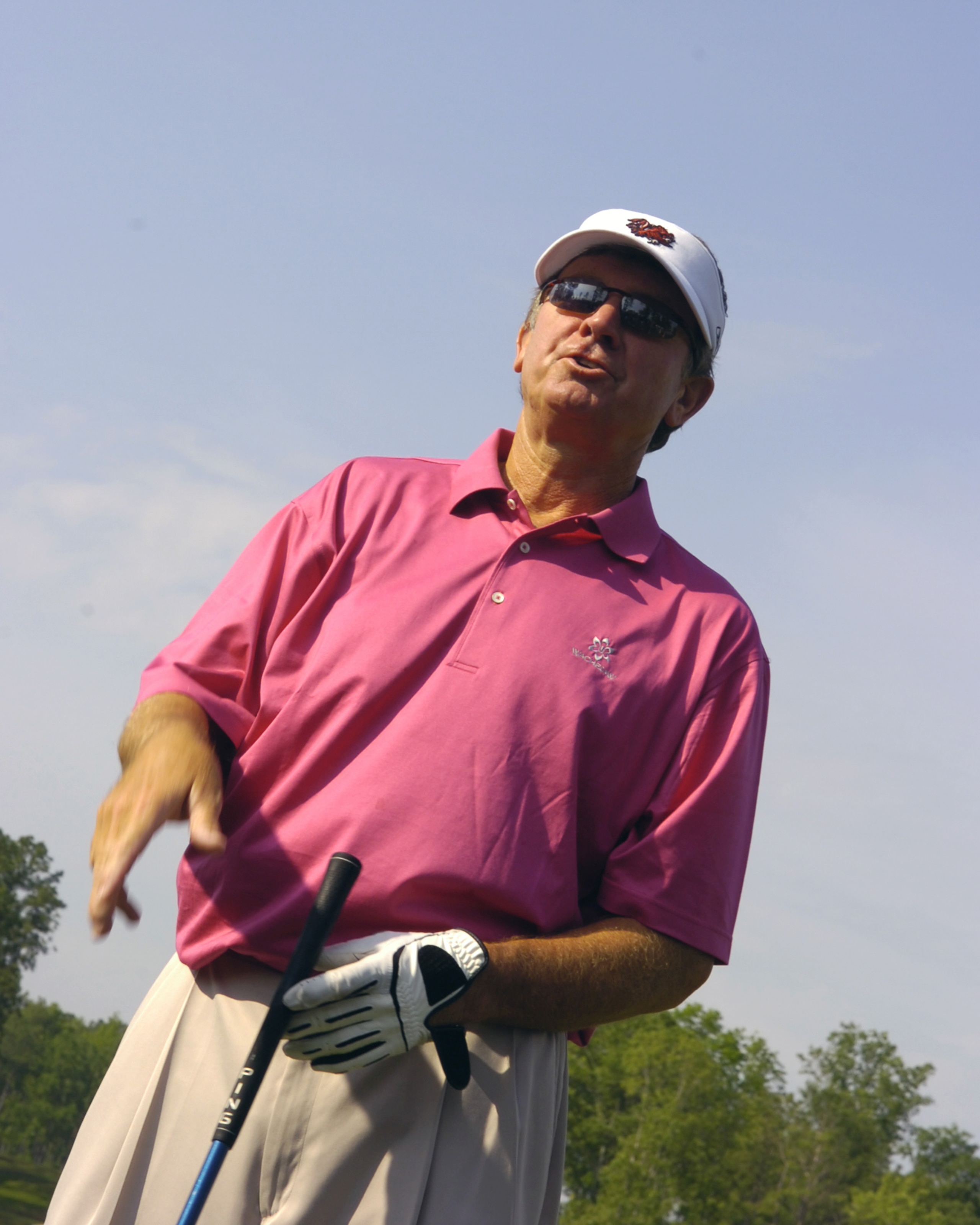 UNITED STATES - MAY 04:  Steve Spurrier on the first tee during the Regions Charity Classic Charter Communications Pro-Am at Robert Trent Jones Golf Trail at Ross Bridge in Birmingham Alabama on May 4, 2006.  (Photo by Al Messerschmidt/Getty Images)