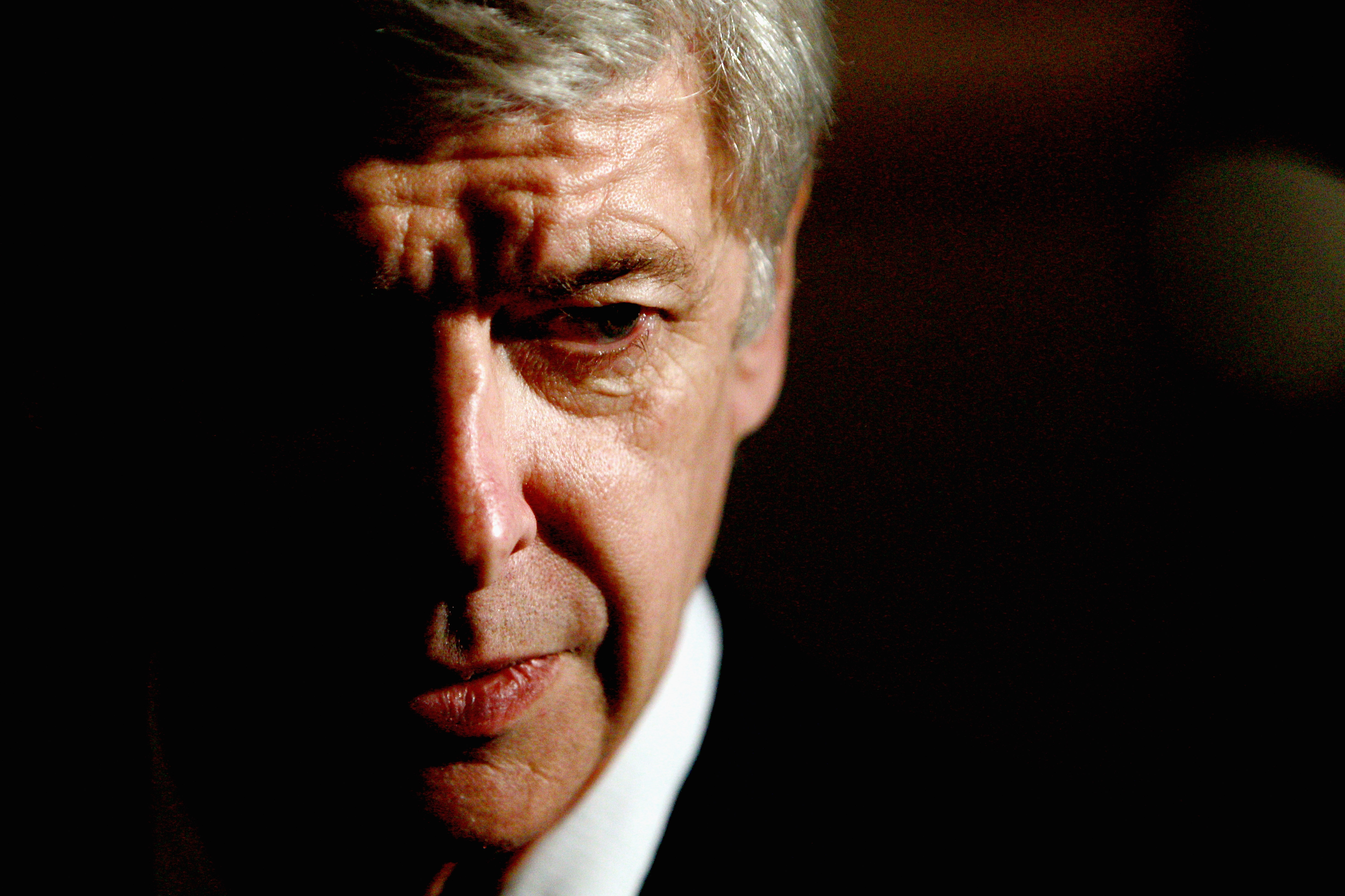 LONDON, ENGLAND - APRIL 07:  Arsenal Manager, Arsene Wenger is pictured showing his support for the 2018 Olympics Winter Games bid presentation for Annecy at the Park Plaza Westminster Bridge Hotel on April 7, 2011 in London, England.  (Photo by Dean Mouh