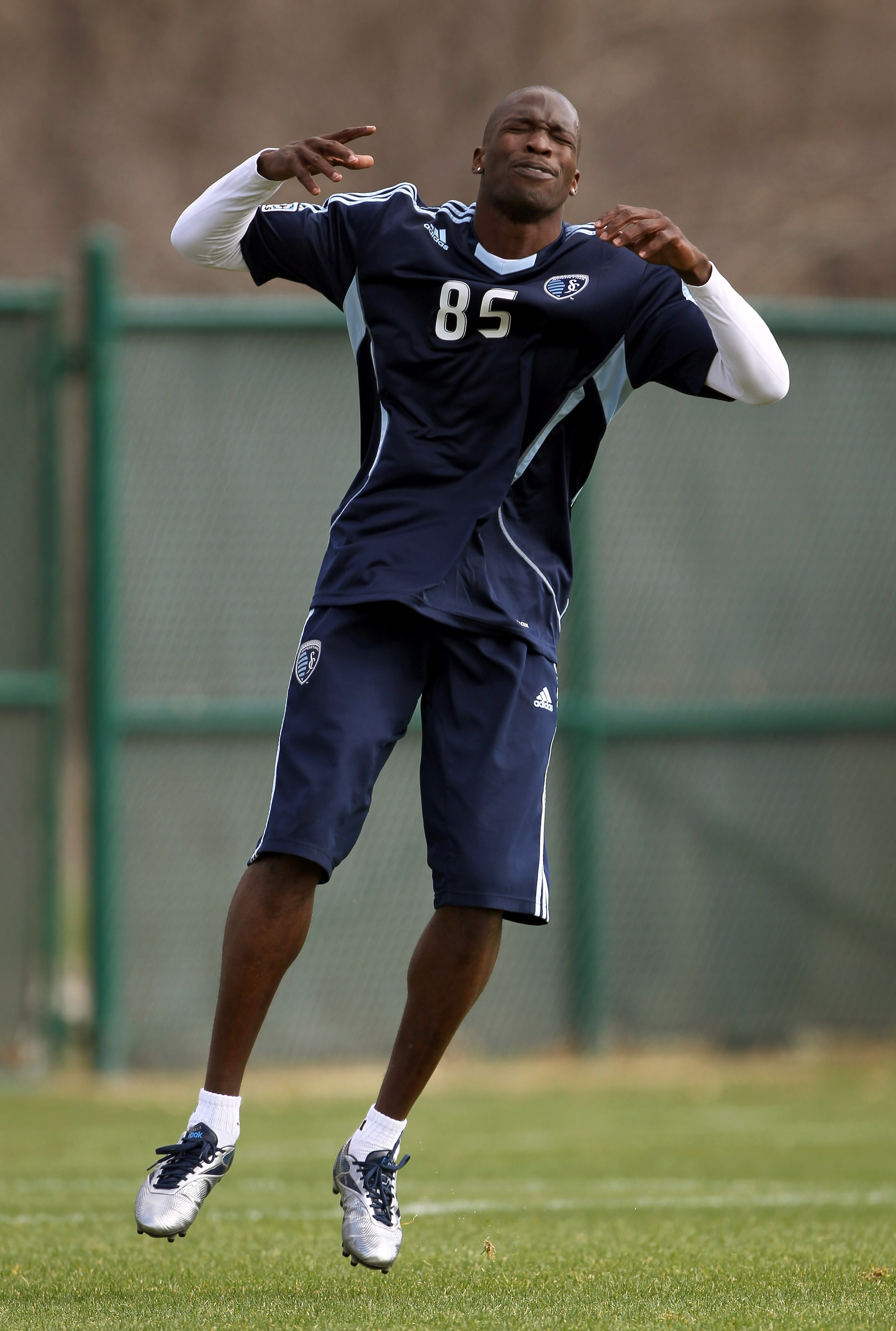 KANSAS CITY, MO - MARCH 23: Chad Ochocinco reacts during his tryout with Sporting Kansas City on March 23, 2011 in Kansas City, Missouri. (Photo by Jamie Squire/Getty Images) KANSAS CITY, MO - MARCH 23: Chad Ochocinco reacts during his tryout with Sporting Kansas City on March 23, 2011 in Kansas City, Missouri. (Photo by Jamie Squire/Getty Images)