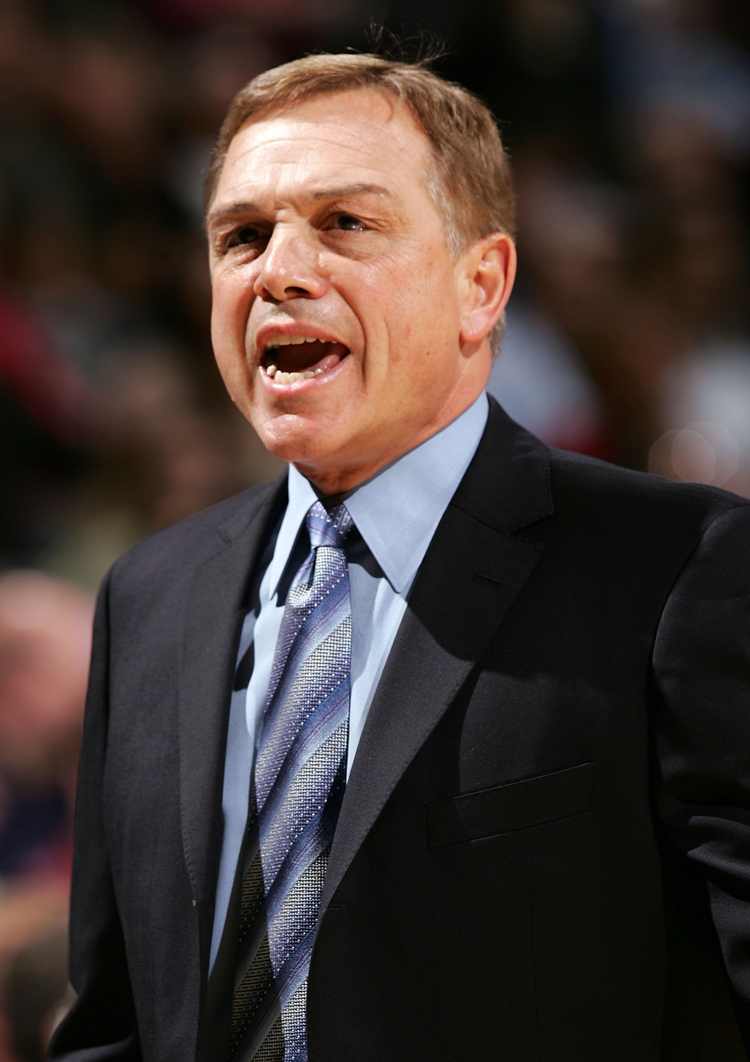 MILWAUKEE - DECEMBER 08:  Head coach Mike Fratello of the Memphis Grizzlies coaches against the Milwaukee Bucks December 8, 2006 at the Bradley Center in Milwaukee, Wisconsin. NOTE TO USER: User expressly acknowledges and agrees that, by downloading and o