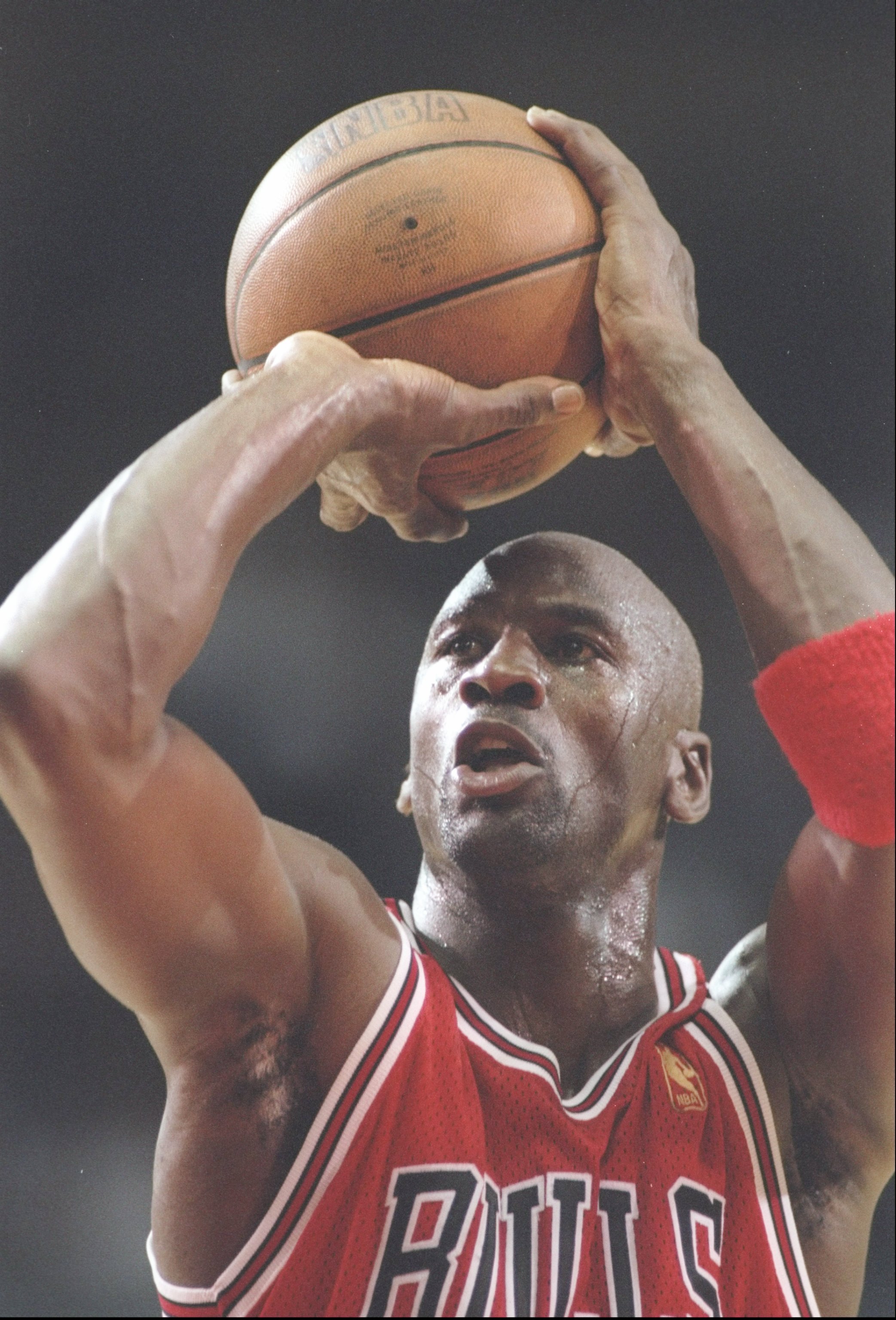Legend Chicago Bulls MJ Jordan #23 Black Rainbow Bull Logo Jersey