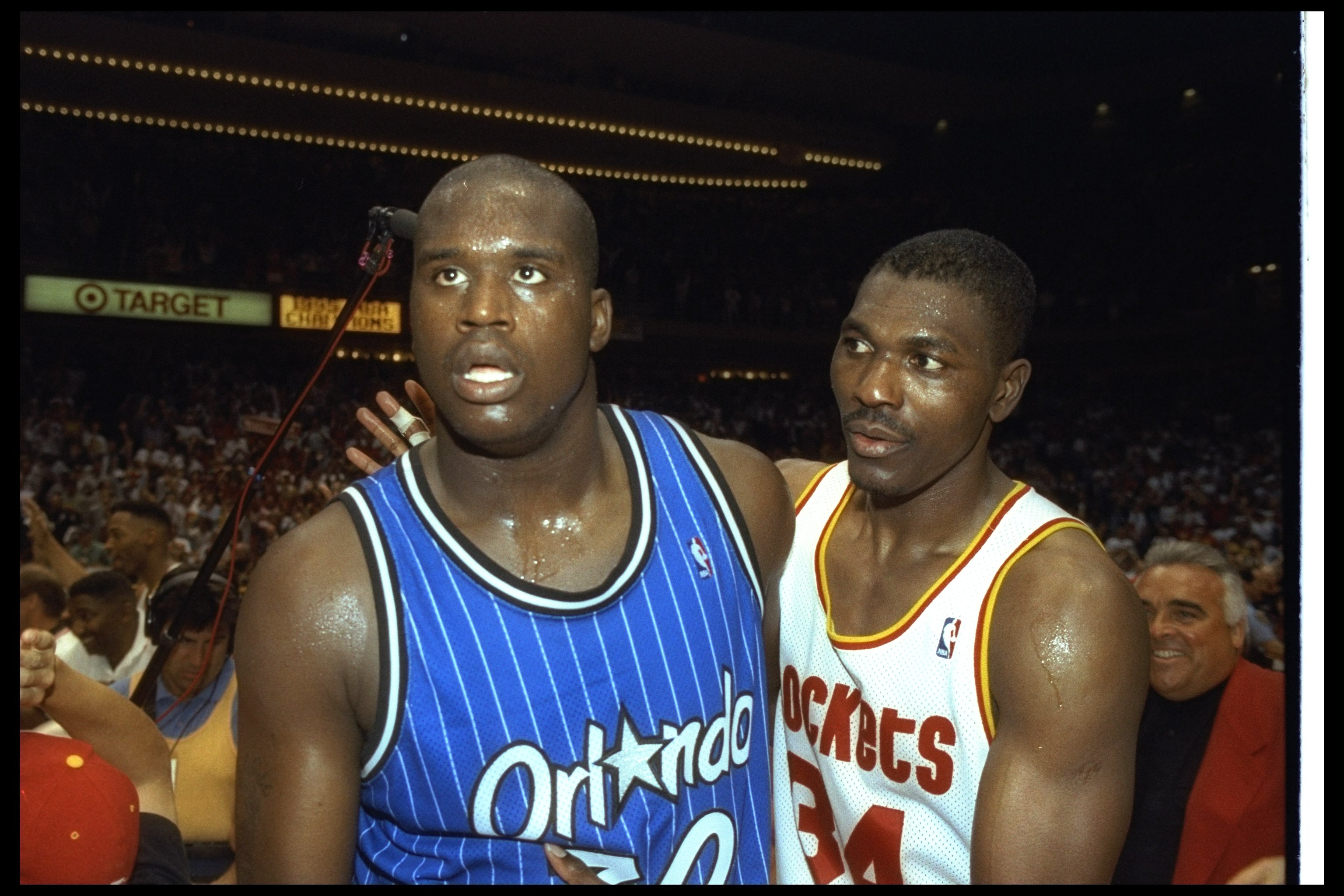 Houston Rockets 1995 Nba Finals Champions Magic Johnson Basketball