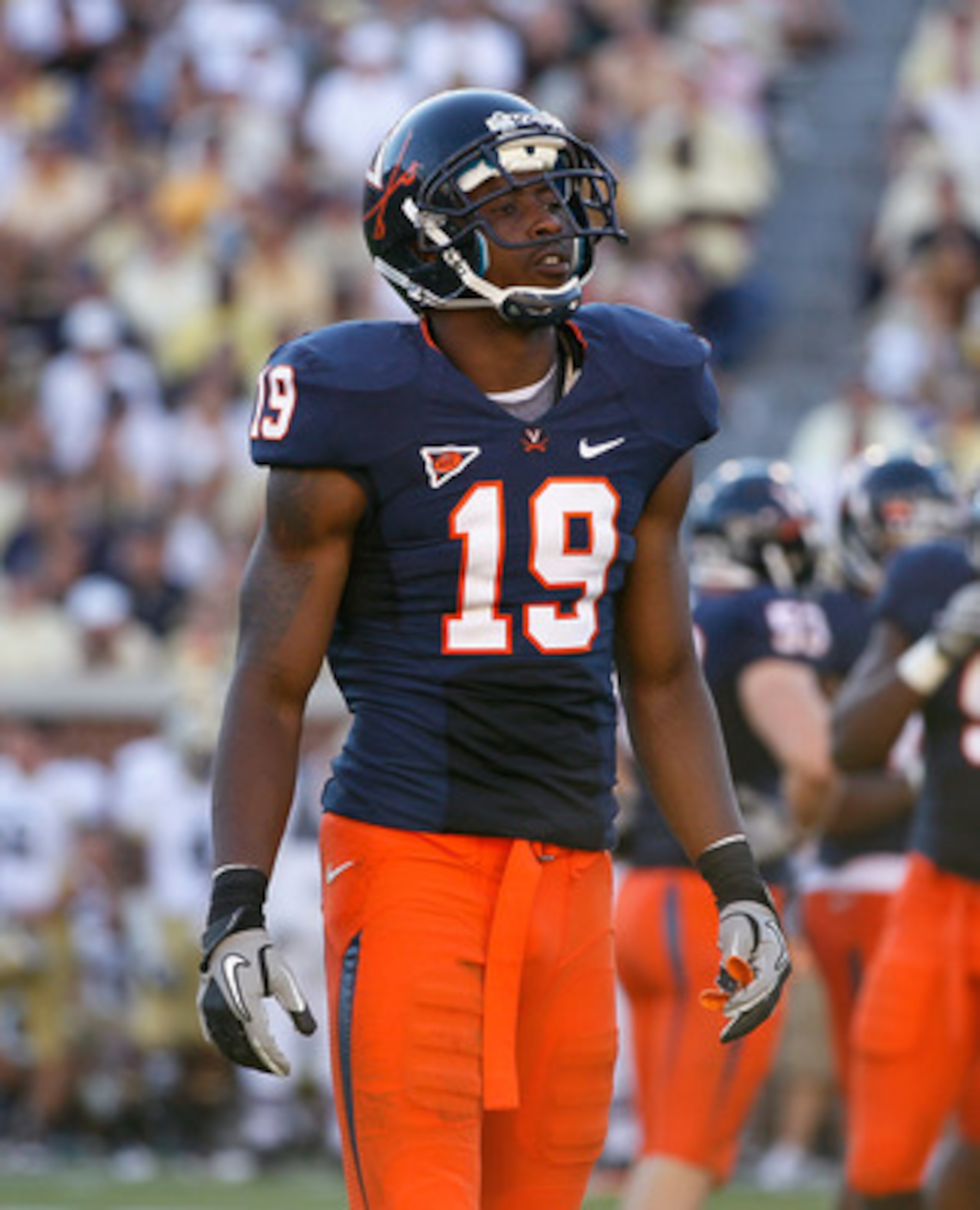 ATLANTA - OCTOBER 09: Ras-I Dowling #19 of the Virginia Cavaliers against the Georgia Tech Yellow Jackets at Bobby Dodd Stadium on October 9, 2010 in Atlanta, Georgia. (Photo by Kevin C. Cox/Getty Images) ATLANTA - OCTOBER 09: Ras-I Dowling #19 of the Virginia Cavaliers against the Georgia Tech Yellow Jackets at Bobby Dodd Stadium on October 9, 2010 in Atlanta, Georgia. (Photo by Kevin C. Cox/Getty Images)