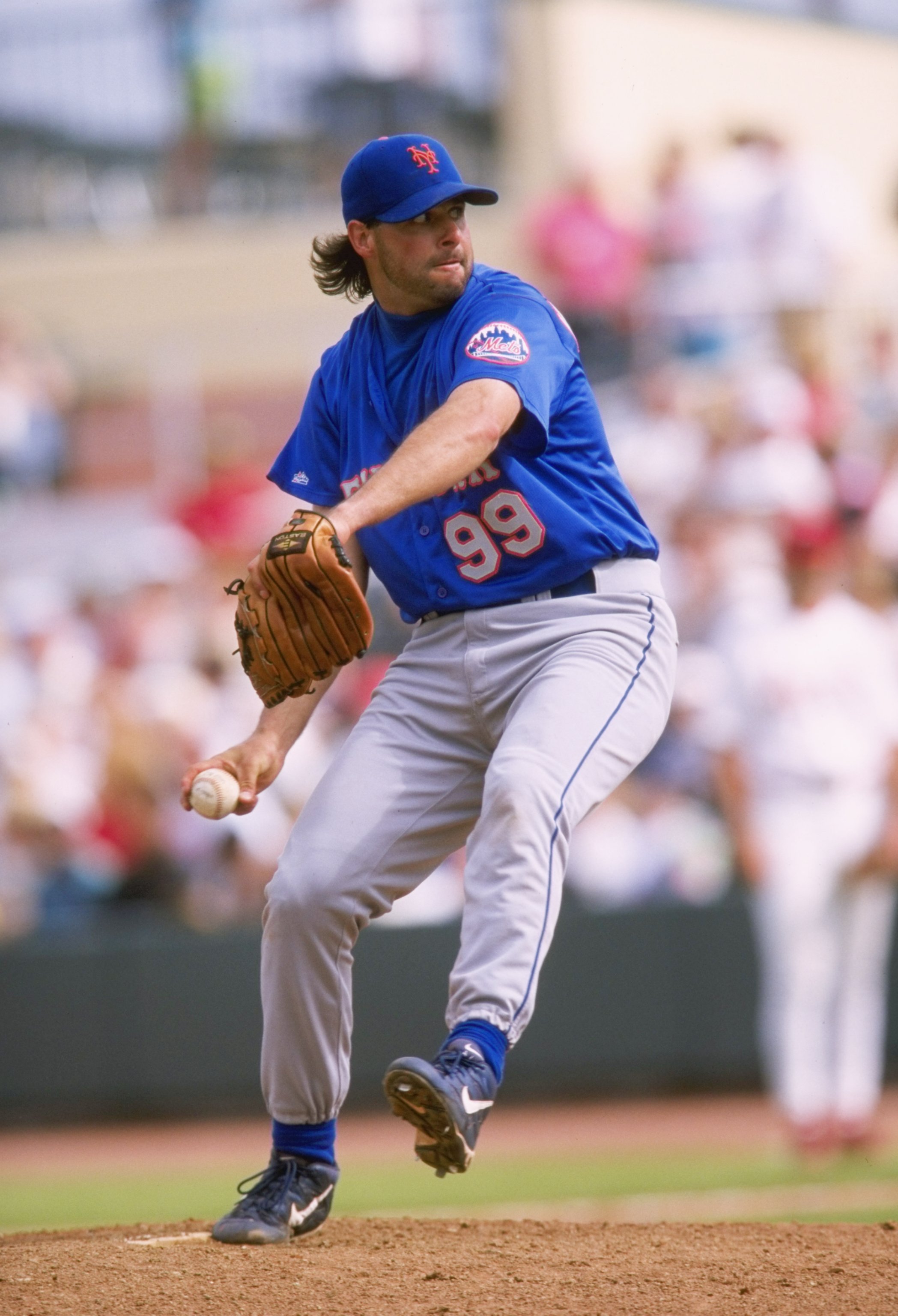 8 Mar 1998:  Pitcher Turk Wendell of the New York Mets in action during a spring training game against the St. Louis Cardinals at the Roger Dean Stadium in Jupiter, Florida. The Mets defeated the Cardinals 5-4. Mandatory Credit: Stephen Dunn  /Allsport