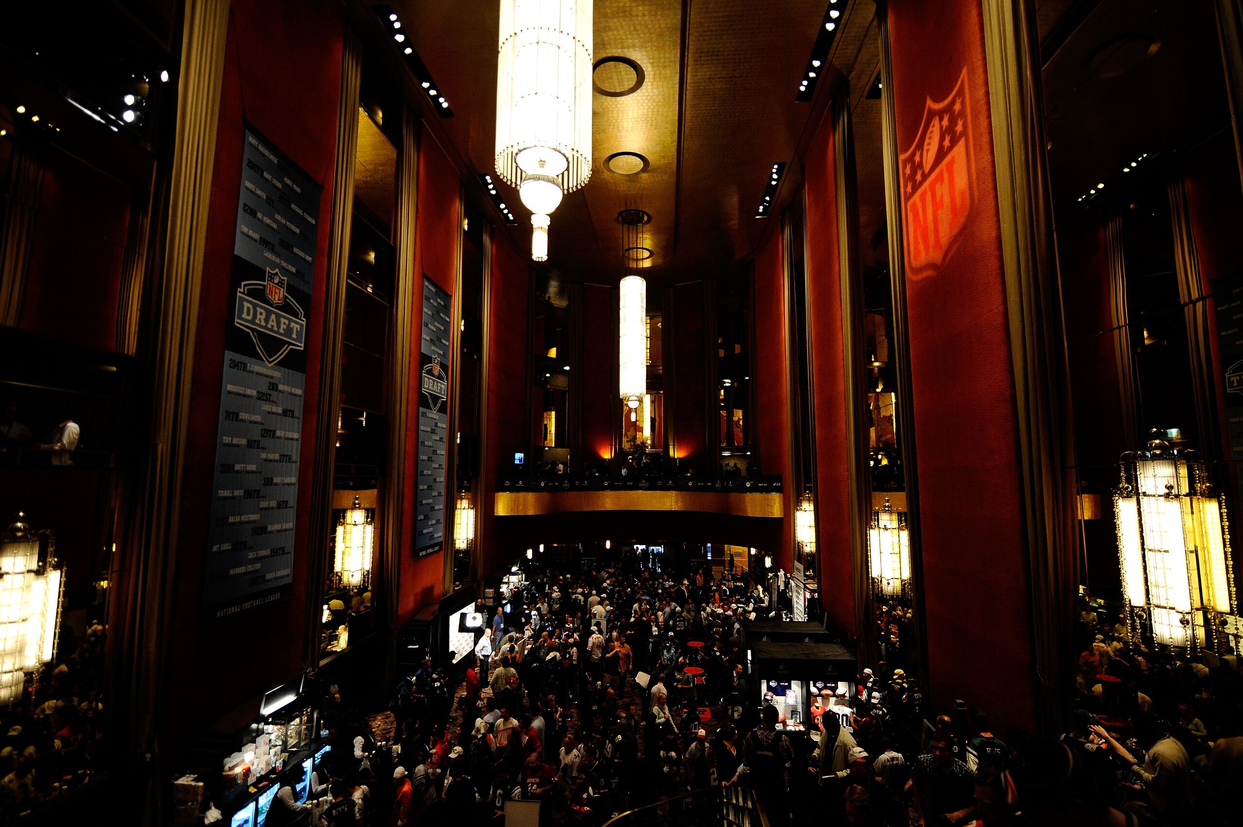 NEW YORK - APRIL 22: A general view of atmosphere during the 2010 NFL Draft at Radio City Music Hall on April 25, 2009 in New York City. (Photo by Jeff Zelevansky/Getty Images) NEW YORK - APRIL 22: A general view of atmosphere during the 2010 NFL Draft at Radio City Music Hall on April 25, 2009 in New York City. (Photo by Jeff Zelevansky/Getty Images)