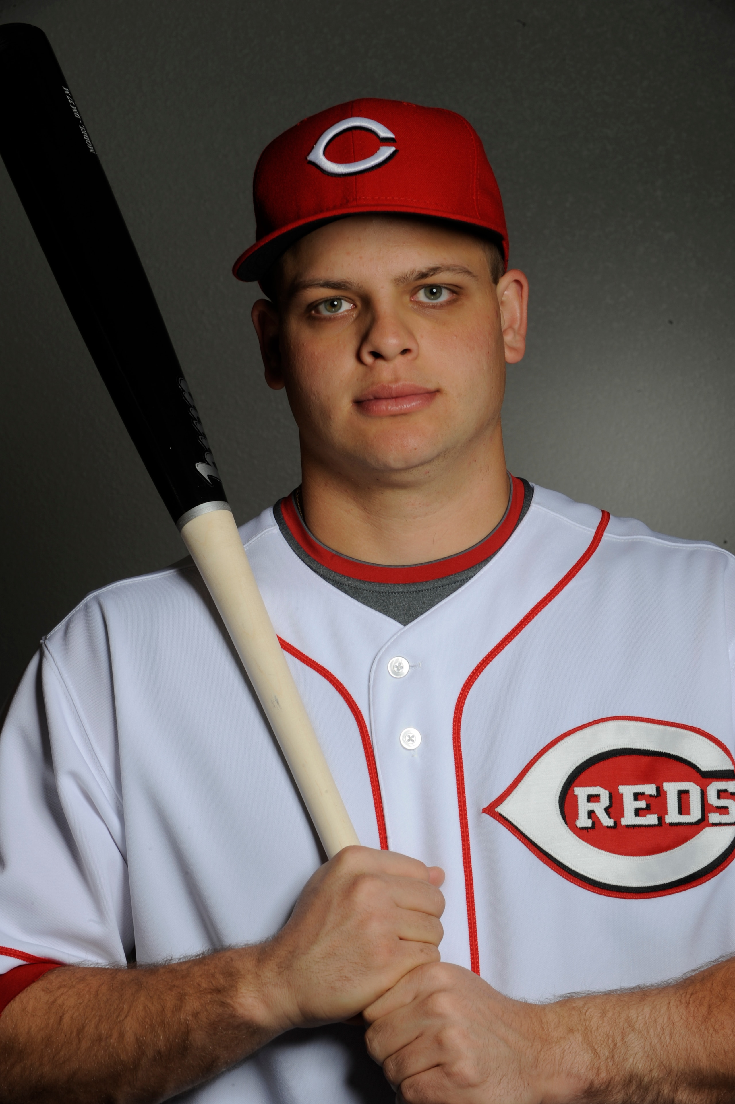 GOODYEAR, AZ - FEBRUARY 20: Devin Mesoraco #65 of the Cincinnati Reds poses during the Cincinnati Reds photo day at the Cincinnati Reds Spring Training Complex on February 20, 2011 in Goodyear, Arizona. (Photo by Rob Tringali/Getty Images)
