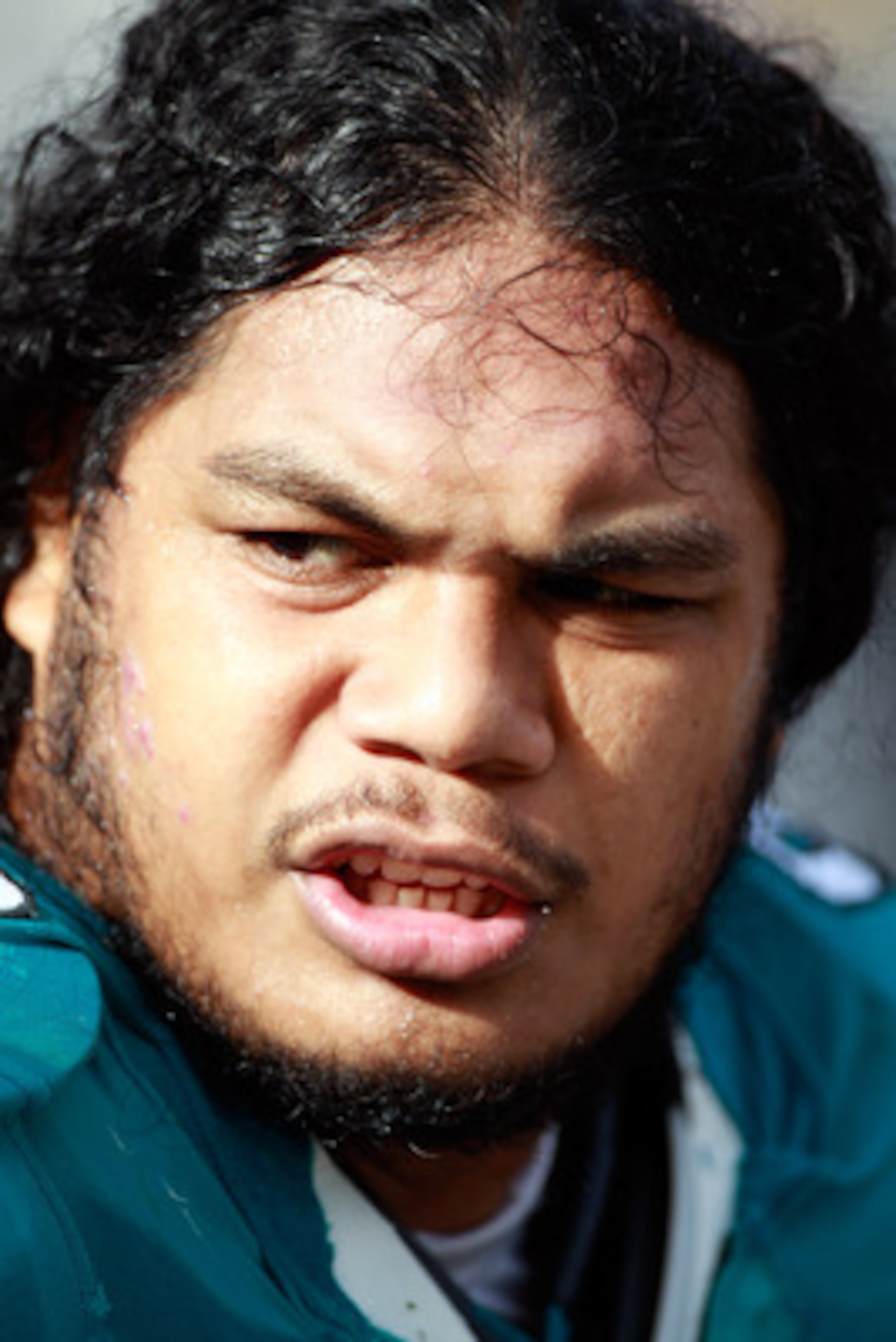 JACKSONVILLE, FL - DECEMBER 12:  Tyson Alualu #93 of the Jacksonville Jaguars waits on the sidelines during the game against the Oakland Raiders at EverBank Field on December 12, 2010 in Jacksonville, Florida.  (Photo by Sam Greenwood/Getty Images)