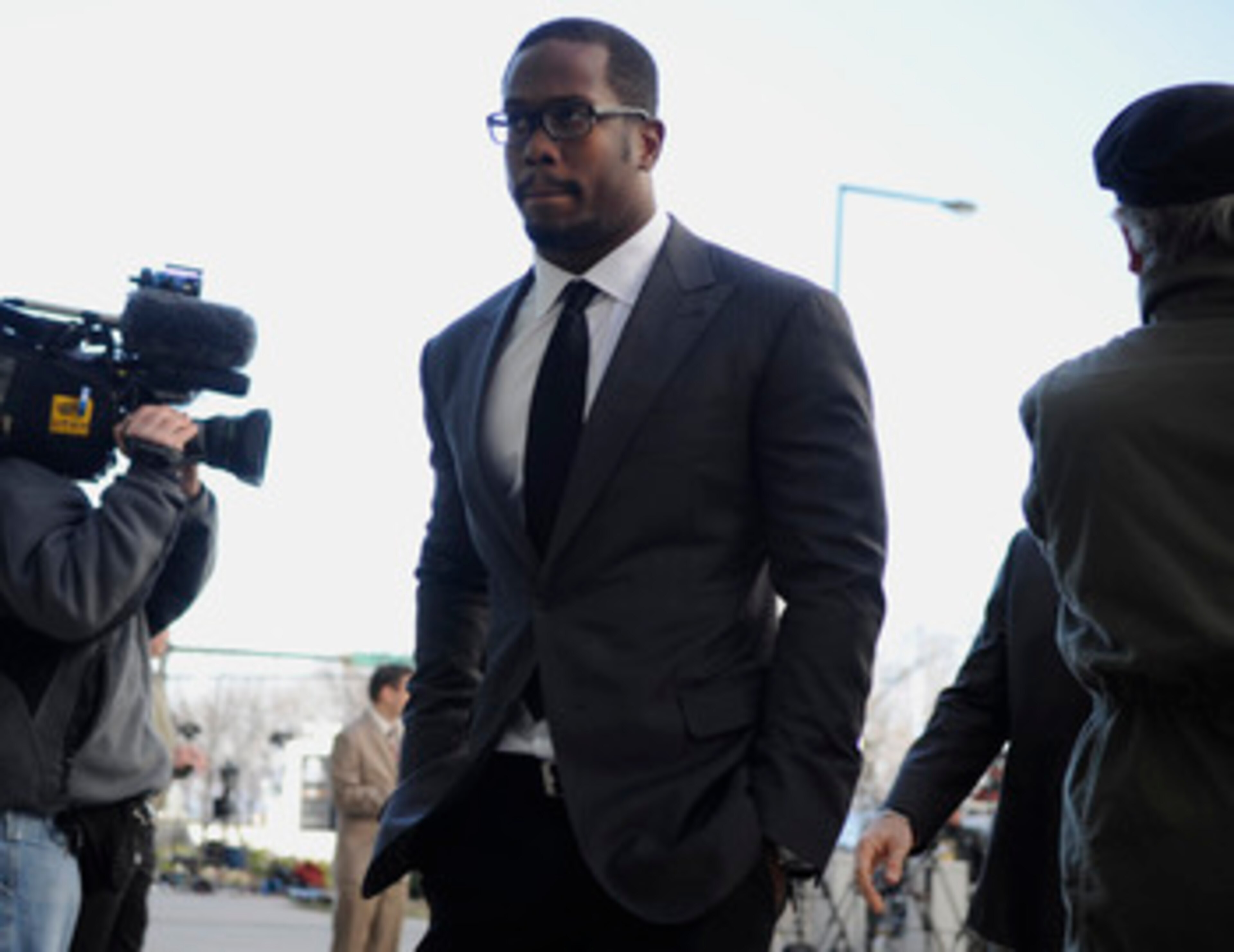 SAINT PAUL, MN - APRIL 6: Linebacker Von Miller of Texas A&M, who is entered in this year's NFL draft, arrives for a hearing at the U.S. Courthouse on April 6, 2011 in Saint Paul, Minnesota. NFL players have filed an antitrust lawsuit against the NFL owne