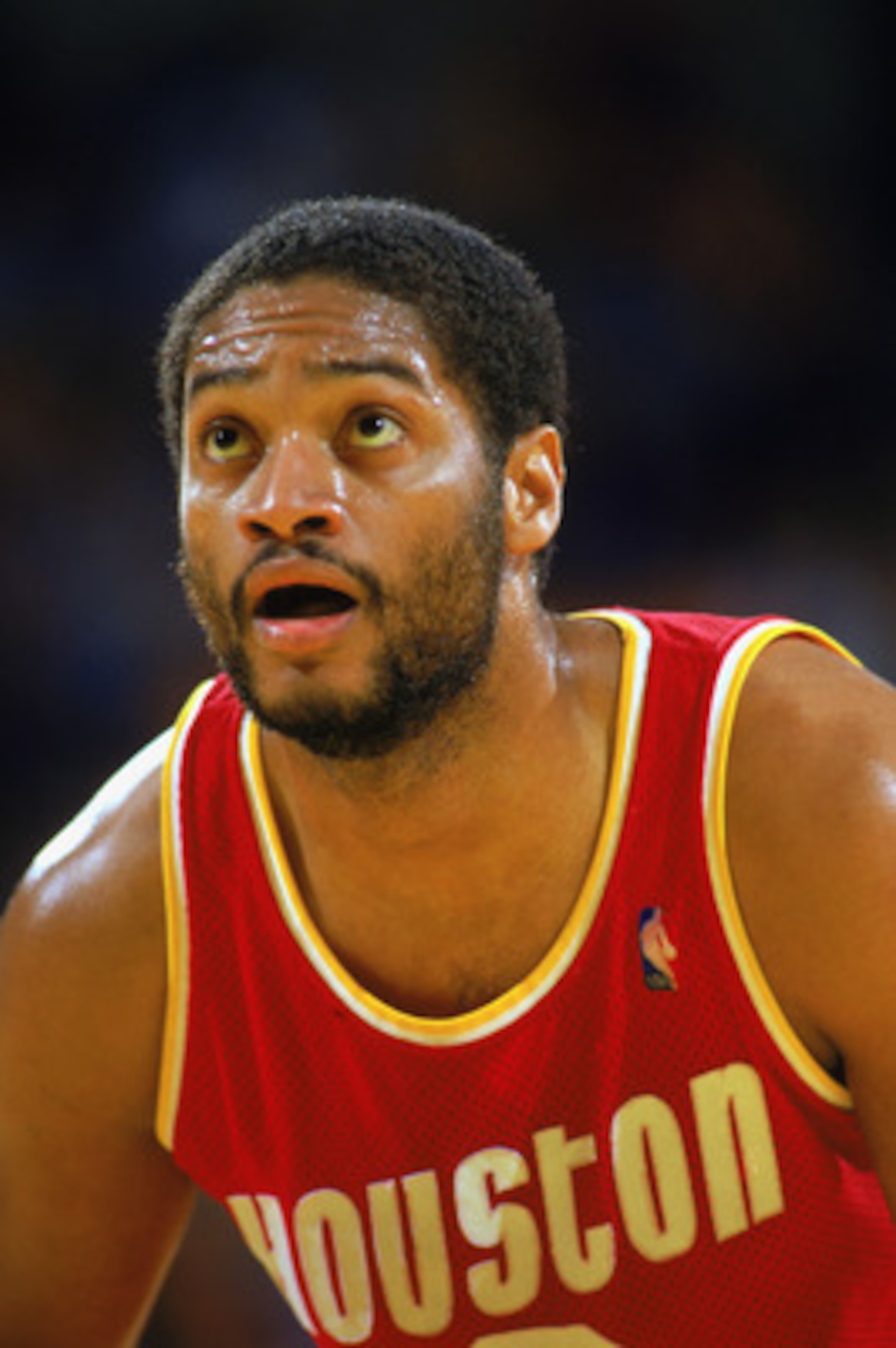 1987:  Joe Barry Carroll #2 of the Houston Rockets looks to shoot during a game in the1987-88 season. NOTE TO USER: User expressly acknowledges and agrees that, by downloading and/or using this Photograph, User is consenting to the terms and conditions of