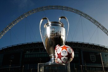 LONDON, ENGLAND - MARCH 03:  Adidas present the Official Match Ball for the 2011 UEFA Champions League Final at Wembley Stadium on March 3, 2011 in London, United Kingdom.  (Photo by Gary Prior/Getty Images for adidas)