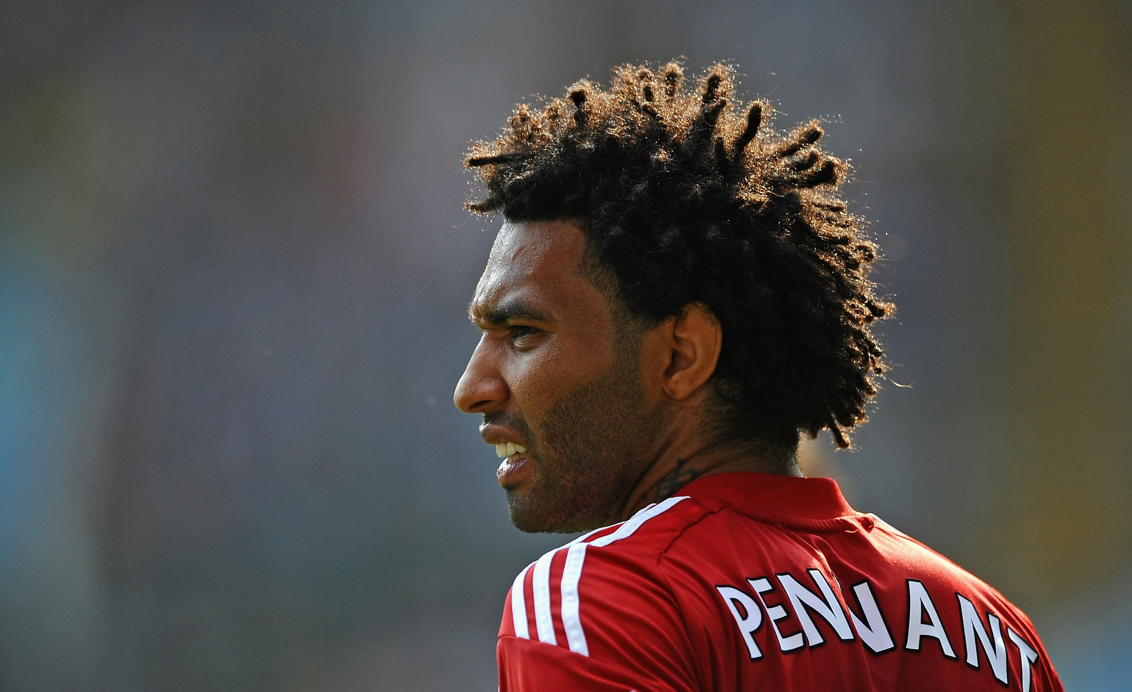 BIRMINGHAM, ENGLAND - APRIL 23: Jermaine Pennant of Stoke City looks on during the Barclays Premier League match between Aston Villa and Stoke City at Villa Park on April 23, 2011 in Birmingham, England.  (Photo by Laurence Griffiths/Getty Images)