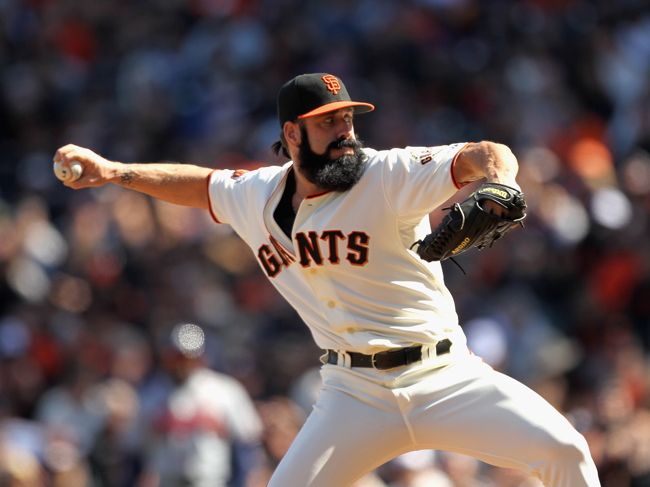 SAN FRANCISCO, CA - APRIL 24: Brian Wilson #38 of the San Francisco Giants in action against the Atlanta Braves at AT&T Park on April 24, 2011 in San Francisco, California. (Photo by Ezra Shaw/Getty Images) SAN FRANCISCO, CA - APRIL 24: Brian Wilson #38 of the San Francisco Giants in action against the Atlanta Braves at AT&T Park on April 24, 2011 in San Francisco, California. (Photo by Ezra Shaw/Getty Images)