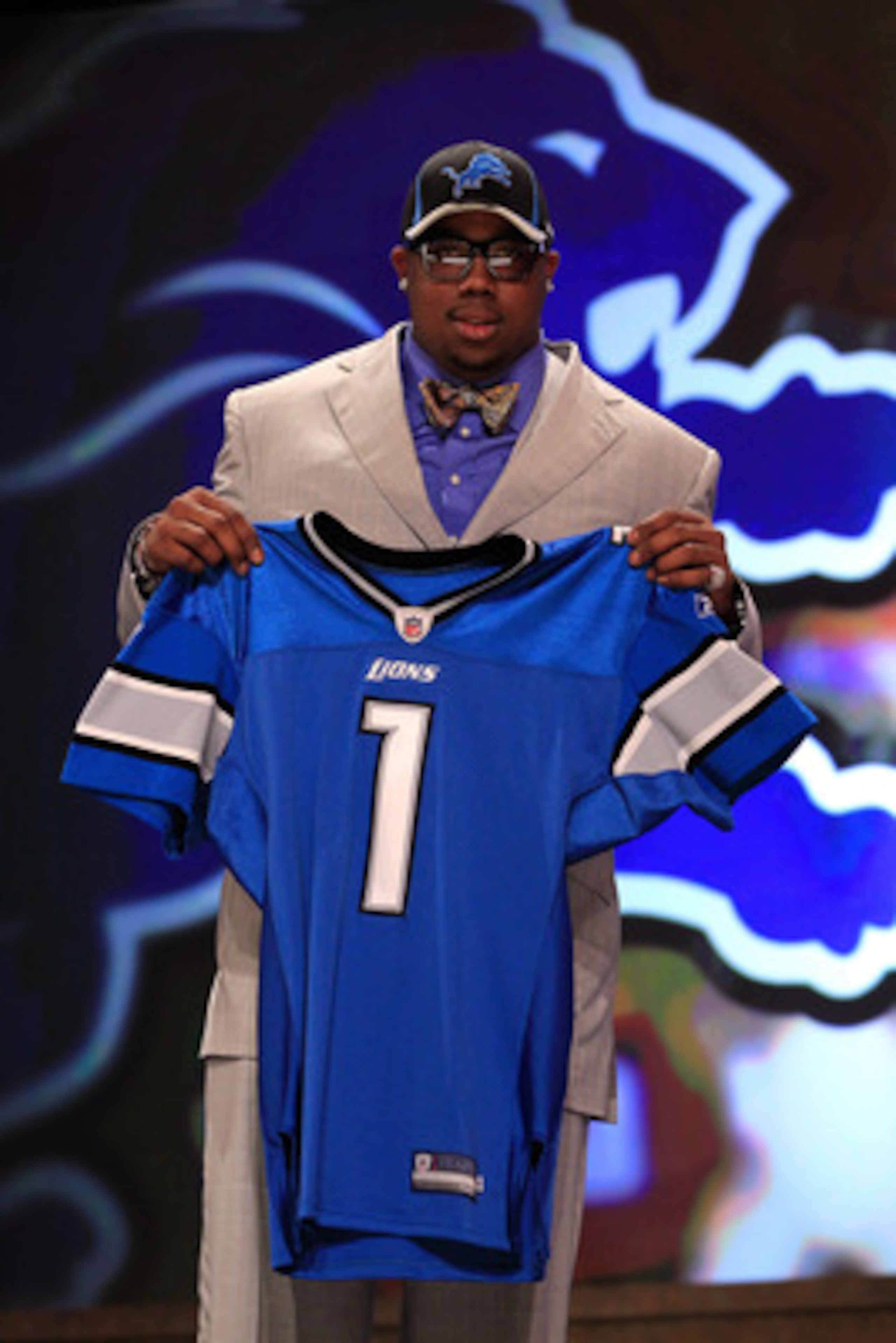 NEW YORK, NY - APRIL 28: Nick Fairley, #13 overall pick by the Detriot Lions, holds up a jersey during the 2011 NFL Draft at Radio City Music Hall on April 28, 2011 in New York City. (Photo by Chris Trotman/Getty Images) NEW YORK, NY - APRIL 28: Nick Fairley, #13 overall pick by the Detriot Lions, holds up a jersey during the 2011 NFL Draft at Radio City Music Hall on April 28, 2011 in New York City. (Photo by Chris Trotman/Getty Images)