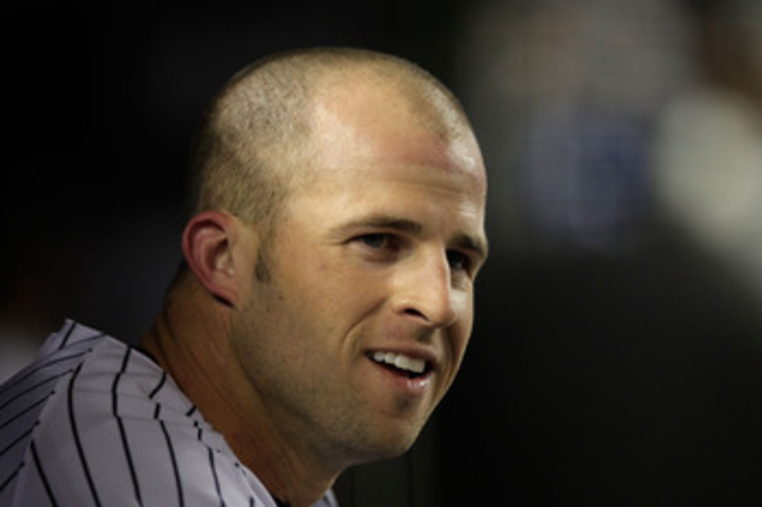 NEW YORK, NY - APRIL 25:  Brett Gardner #11 of the New York Yankees looks on from the dugout during the game against the Chicago White Sox at Yankee Stadium on April 25, 2011 in the Bronx borough of New York City.  (Photo by Chris Trotman/Getty Images)
