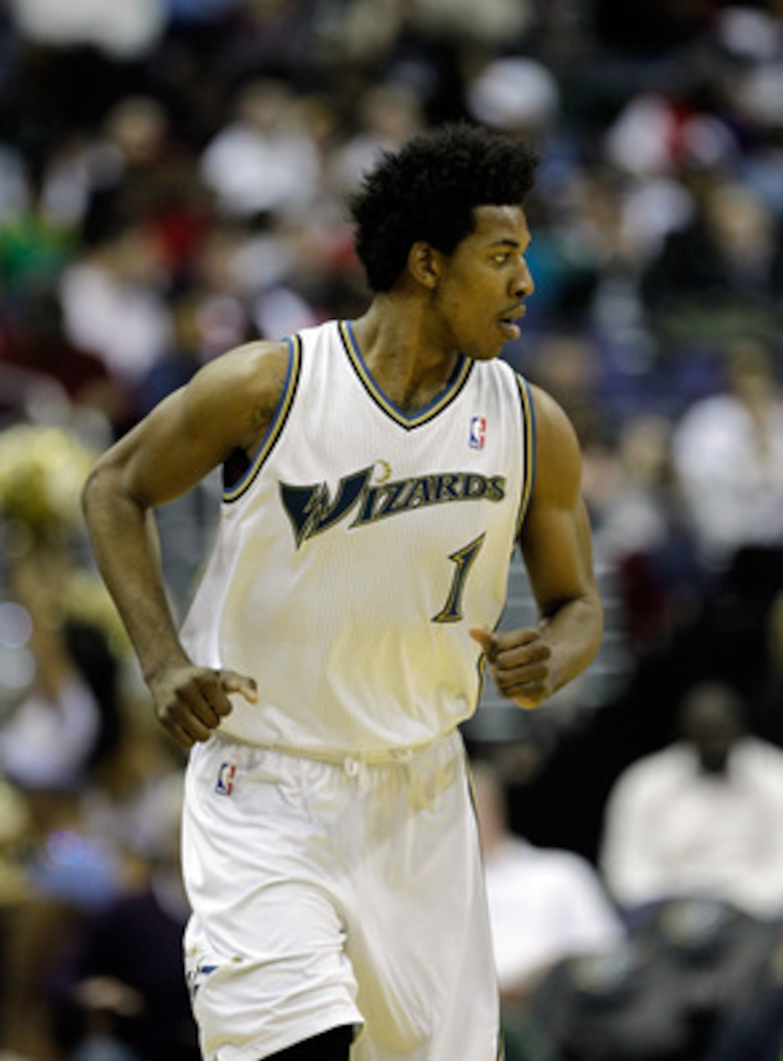 WASHINGTON, DC - FEBRUARY 26: Nick Young #1 of the Washington Wizards against the Dallas Mavericks at the Verizon Center on February 26, 2011 in Washington, DC. NOTE TO USER: User expressly acknowledges and agrees that, by downloading and or using this Ph
