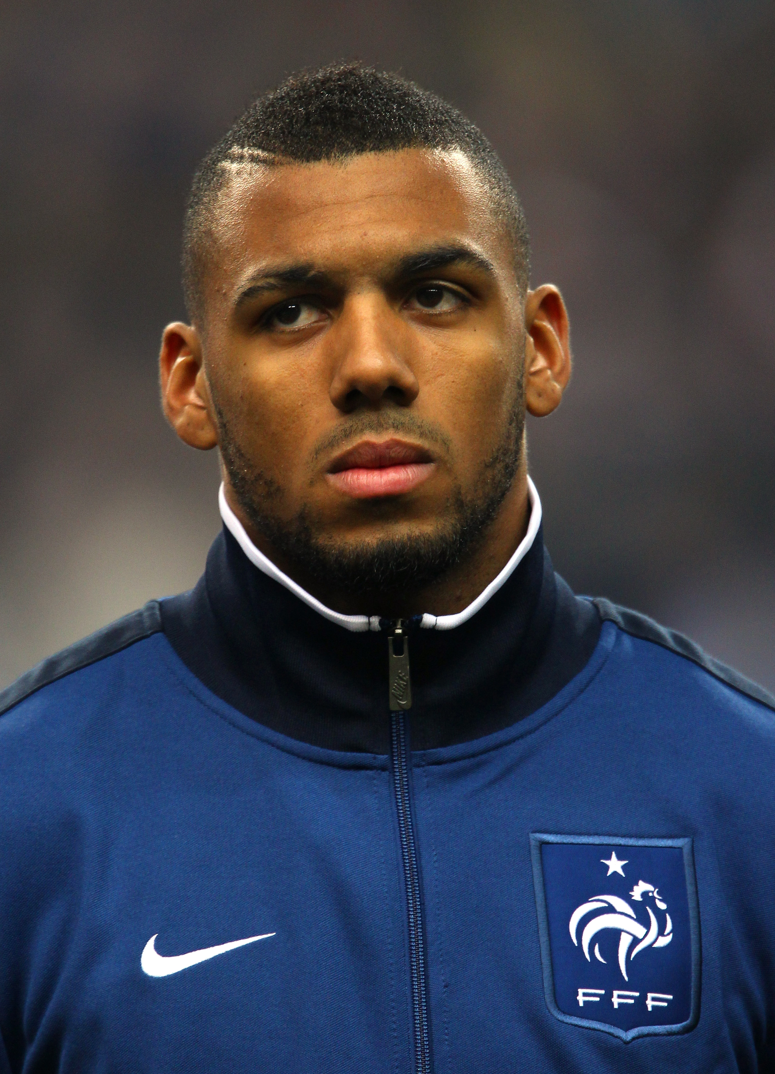 PARIS, FRANCE - FEBRUARY 09:  Yann M'Vila of France lines up prior to the International friendly match between France and Brazil at Stade de France on February 9, 2011 in Paris, France.  (Photo by Alex Livesey/Getty Images)