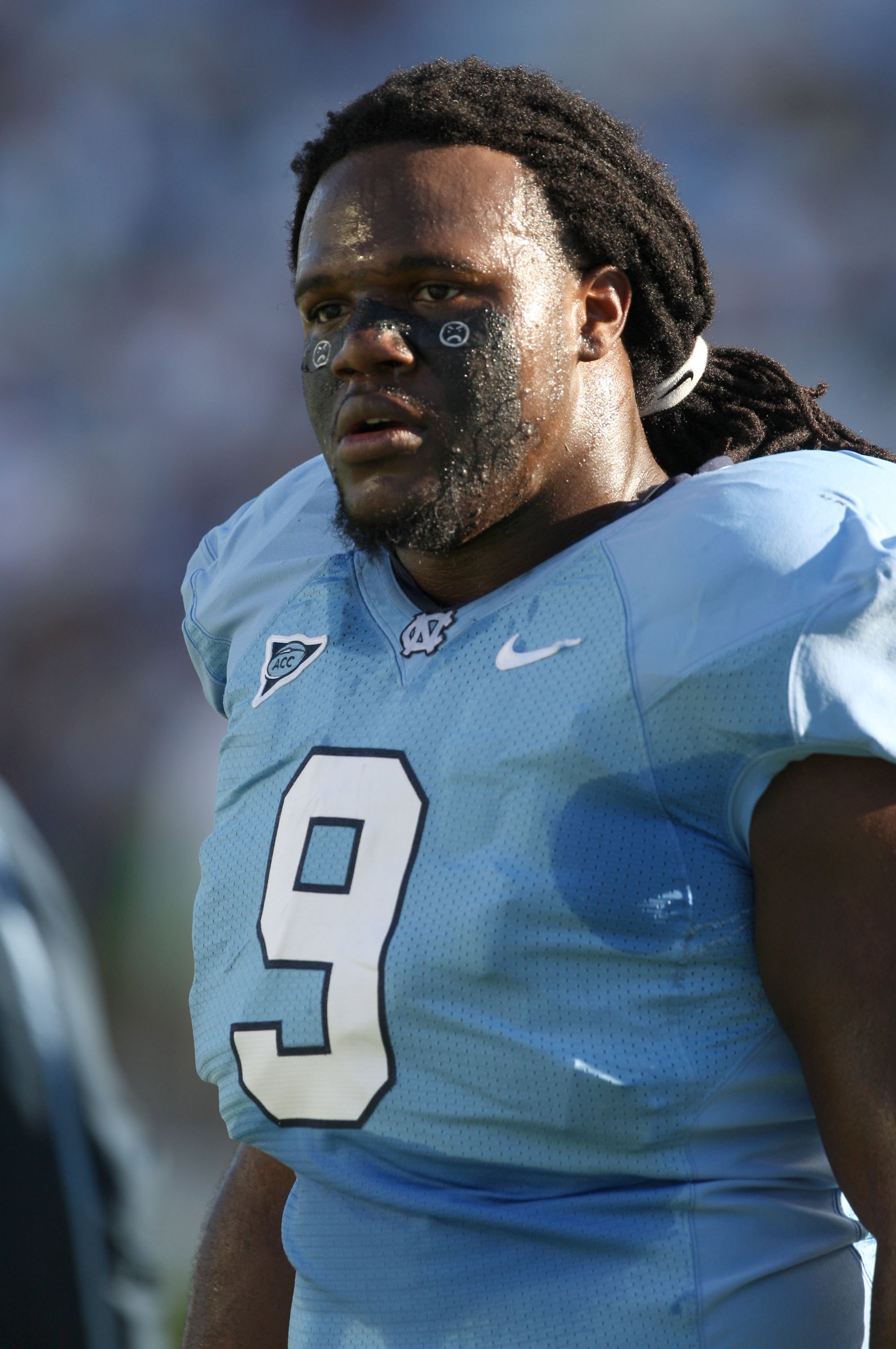 CHAPEL HILL, NC - NOVEMBER 7: Marvin Austin #9 of the North Carolina Tar Heels looks on during the game against the Duke Blue Devils at Kenan Stadium on November 7, 2009 in Chapel Hill, North Carolina. (Photo by Streeter Lecka/Getty Images) CHAPEL HILL, NC - NOVEMBER 7: Marvin Austin #9 of the North Carolina Tar Heels looks on during the game against the Duke Blue Devils at Kenan Stadium on November 7, 2009 in Chapel Hill, North Carolina. (Photo by Streeter Lecka/Getty Images)