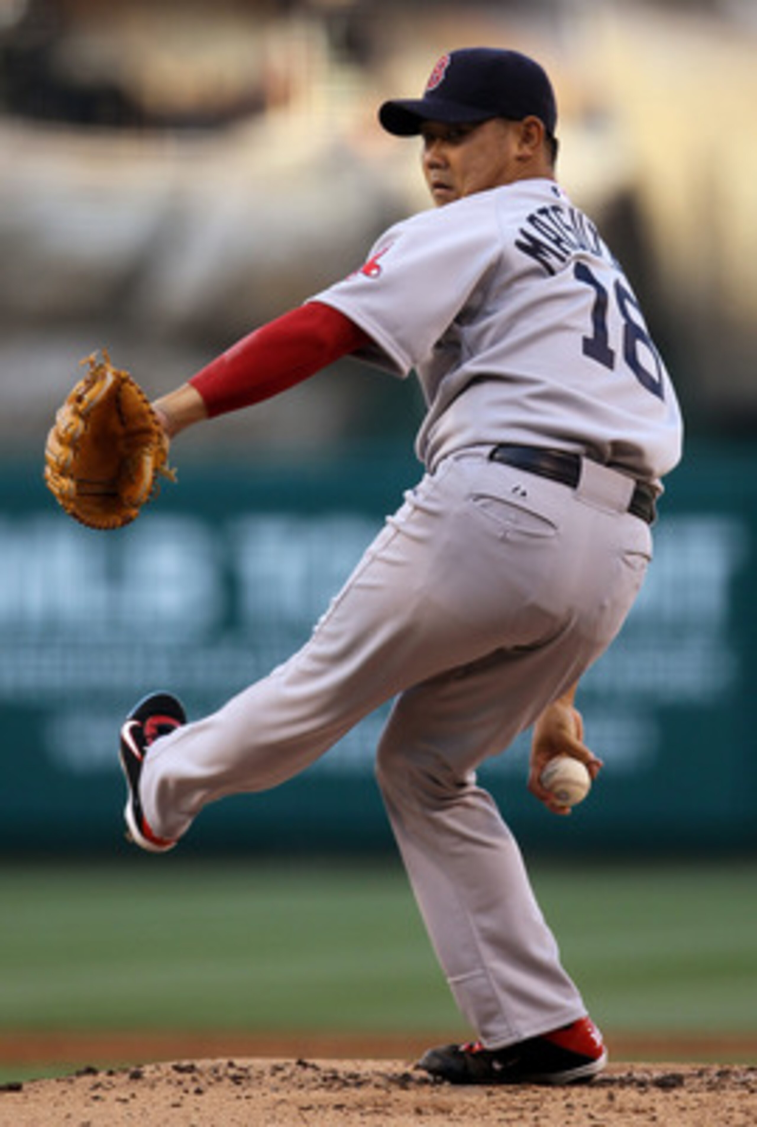 ANAHEIM, CA - APRIL 23:  Daisuke Matsuzaka #18 of the Boston Red Sox throws a pitch against the Los Angeles Angels of Anaheim on April 23, 2011 at Angel Stadium in Anaheim, California.  (Photo by Stephen Dunn/Getty Images)
