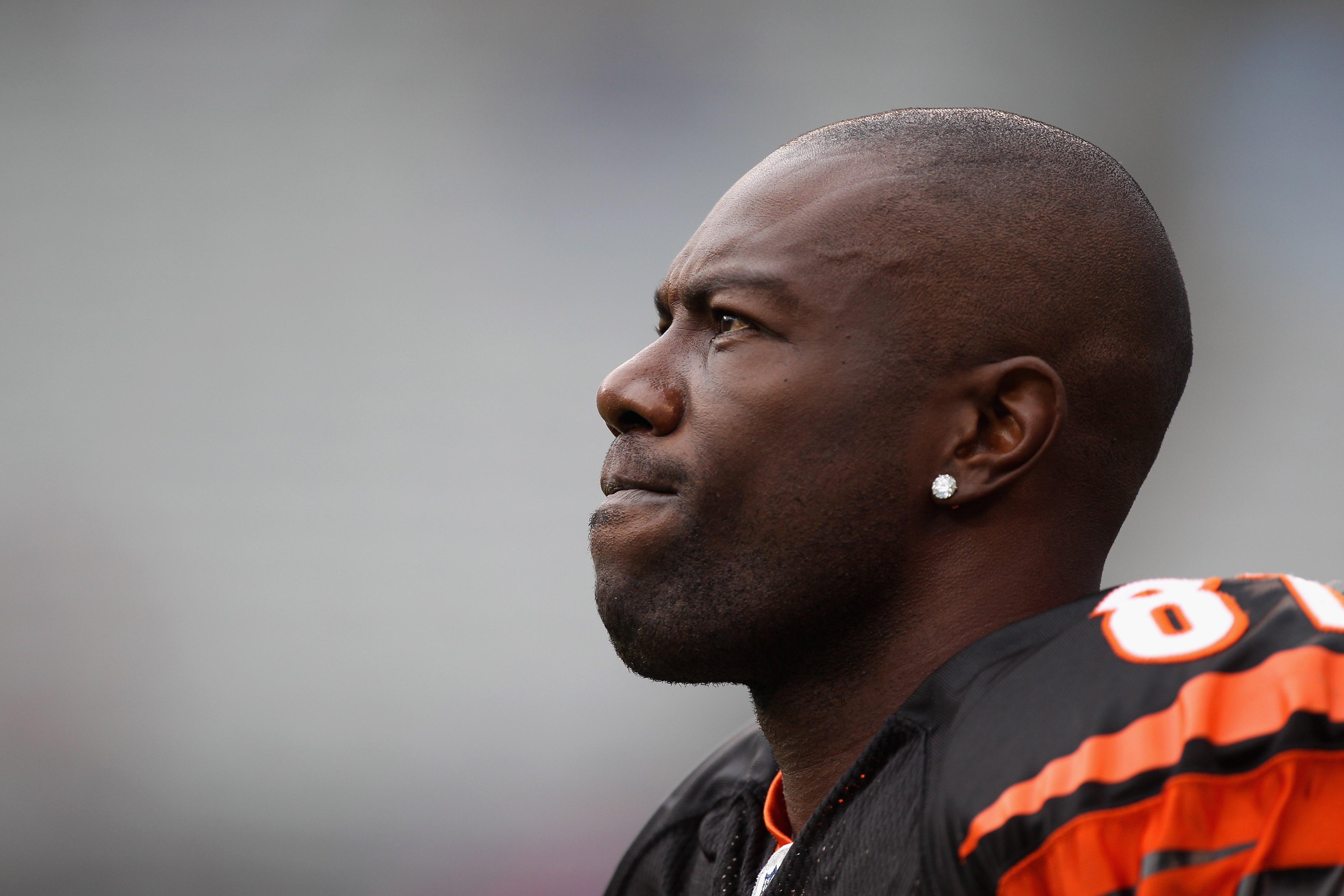 CHARLOTTE, NC - SEPTEMBER 26:  Terrell Owens #81 of the Cincinnati Bengals against the Carolina Panthers during their game at Bank of America Stadium on September 26, 2010 in Charlotte, North Carolina.  (Photo by Streeter Lecka/Getty Images)