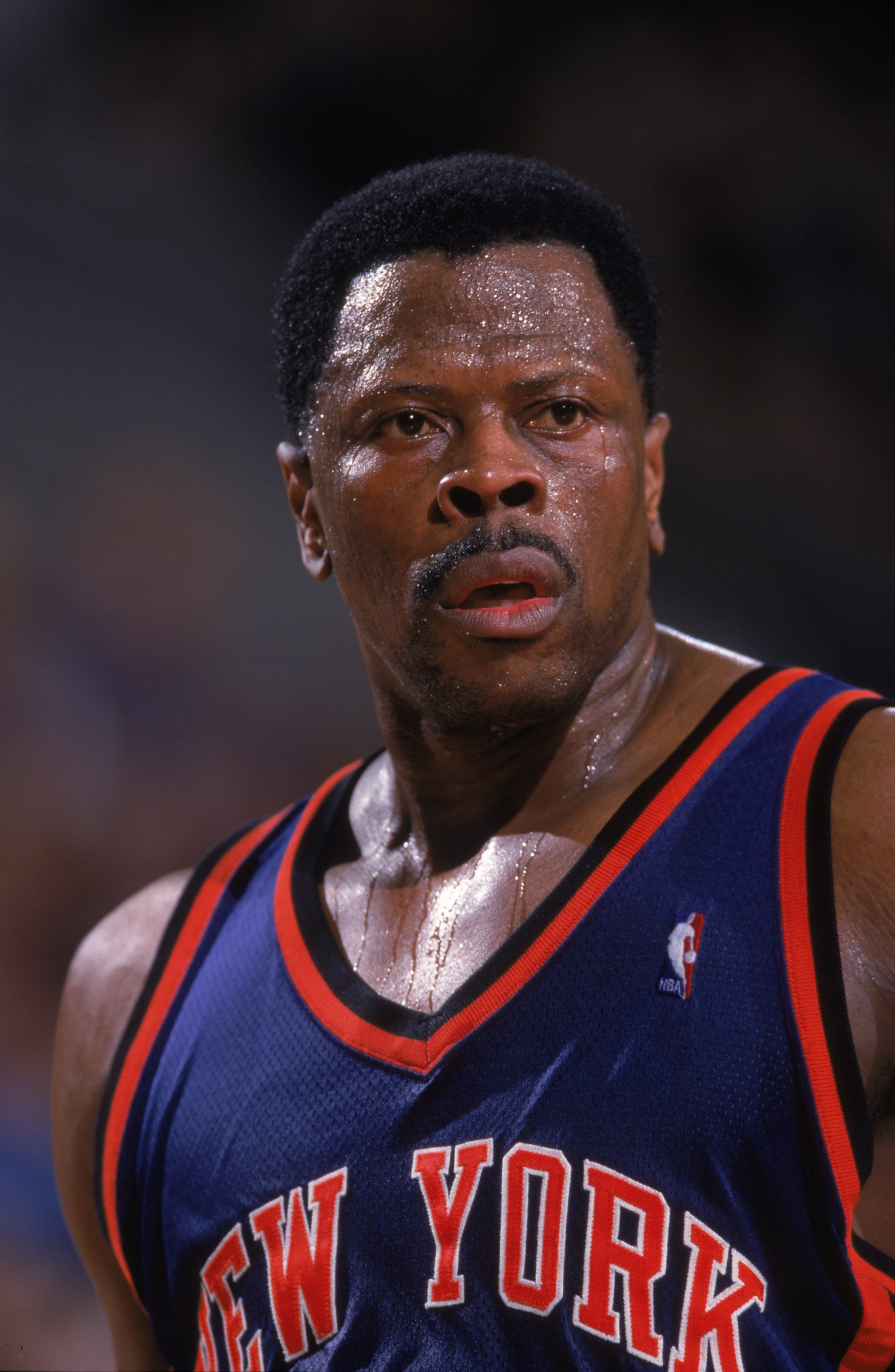 29 Mar 2000: Patrick Ewing #33 of the New York Knicks looks on the   court during a game against the Seattle SuperSonics at Key Arena in Seattle, Washington. The Knicks defeated the SuperSonics 110-95.   Mandatory Credit: Otto Greule Jr.  /Allsport