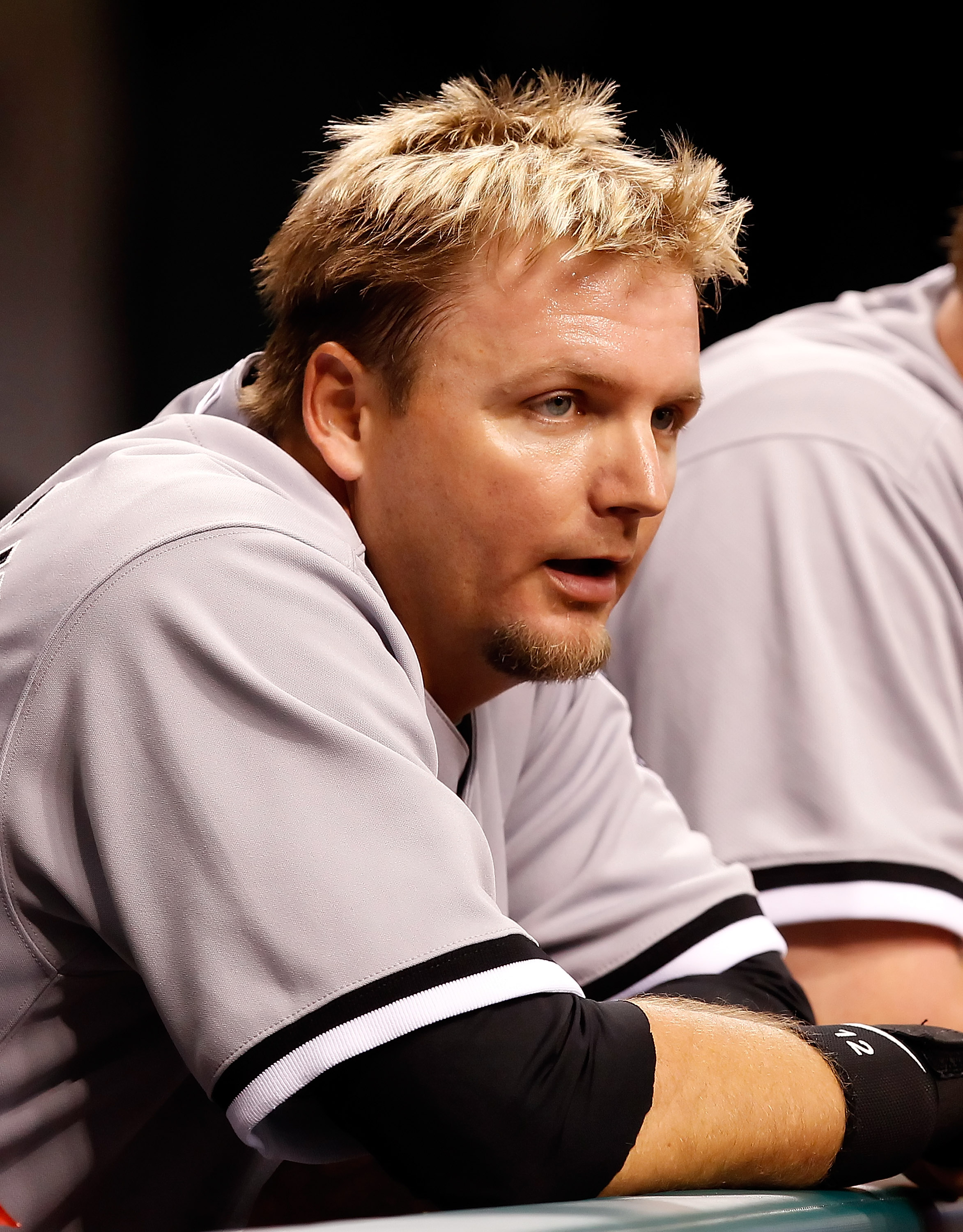 ST PETERSBURG, FL - APRIL 21:  Catcher A.J. Pierzynski #12 of the Chicago White Sox watches from the dugout against the Tampa Bay Rays during the game at Tropicana Field on April 21, 2011 in St. Petersburg, Florida.  (Photo by J. Meric/Getty Images)
