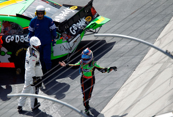 Danica Patrick has found herself with bent up cars en route to gaining experience in NASCAR.