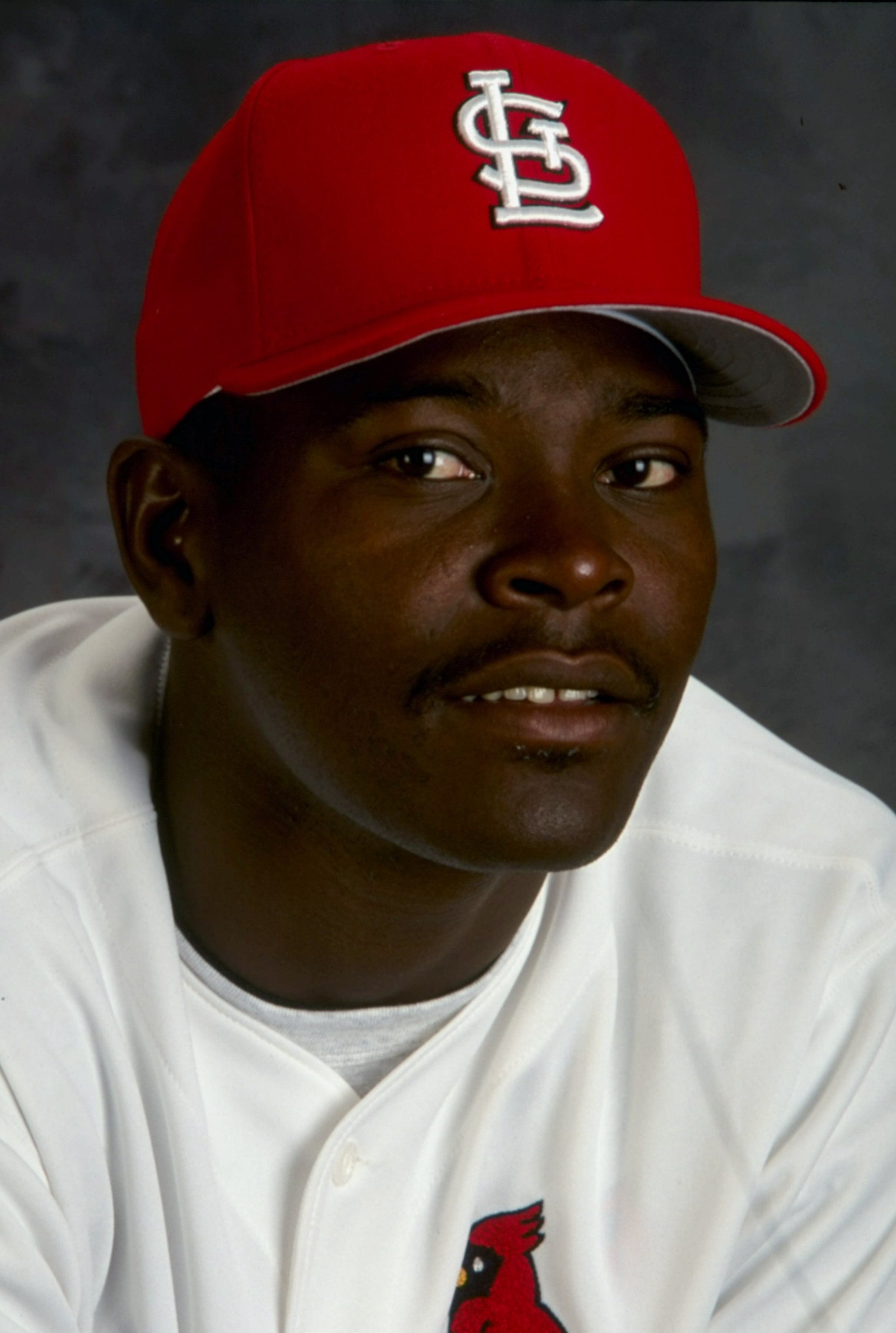 28 Feb 1999: Pitcher Jose Jimenez #63 of the St. Louis Cardinals poses for a studio portrait on Photo Day during Spring Training at the Roger Dean Stadium in Jupiter, Florida.