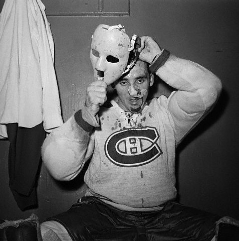 Terry Sawchuk - The face of a hockey goalie before masks became standard  game equipment, 1966 - Rare Historical Photos