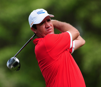 EAST LONDON, SOUTH AFRICA - JANUARY 10:  Scott Hend of Australia plays his tee shot on the first hole during the final round of the Africa Open at the East London Golf Club on January 10, 2010 in East London, South Africa.  (Photo by Stuart Franklin/Getty