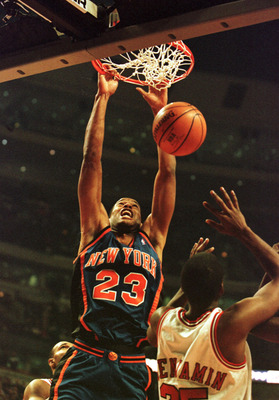 Vintage 90s New York Knicks 1999 NBA Finals Allan Houston 