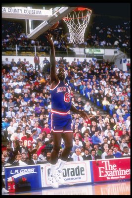 Vintage New York Knicks Larry Johnson 1999 NBA Finals Starter 