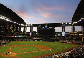 General view of the Famous Sausage Race during an MLB game between