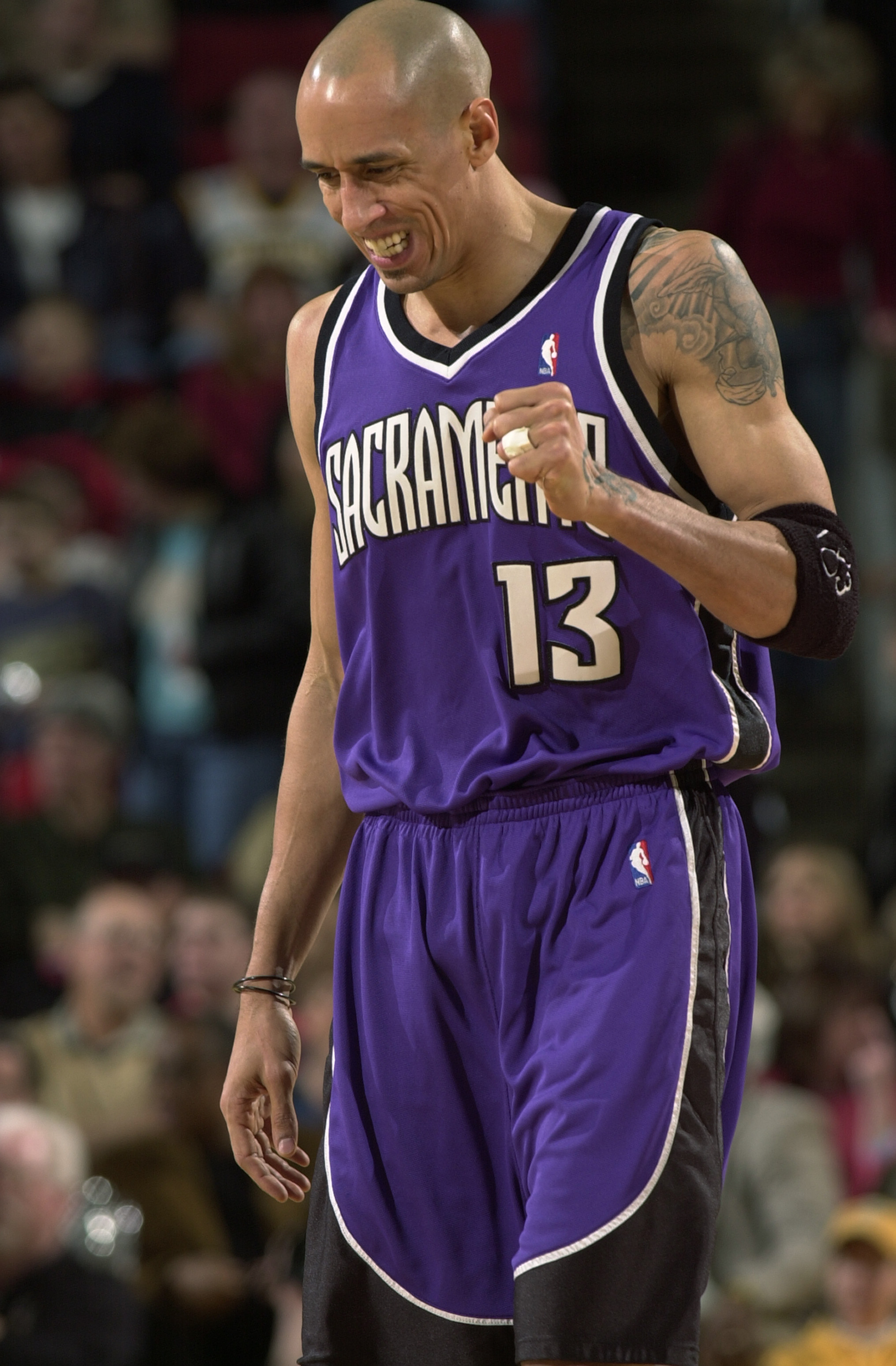 SEATTLE - JANUARY 31:  Doug Christie #13 of the Sacramento Kings during the game against the Seattle Sonics on January 31, 2004 at Key Arena in Seattle, Washington.  The Kings won 110-103.  NOTE TO USER: User expressly acknowledges and agrees that, by dow