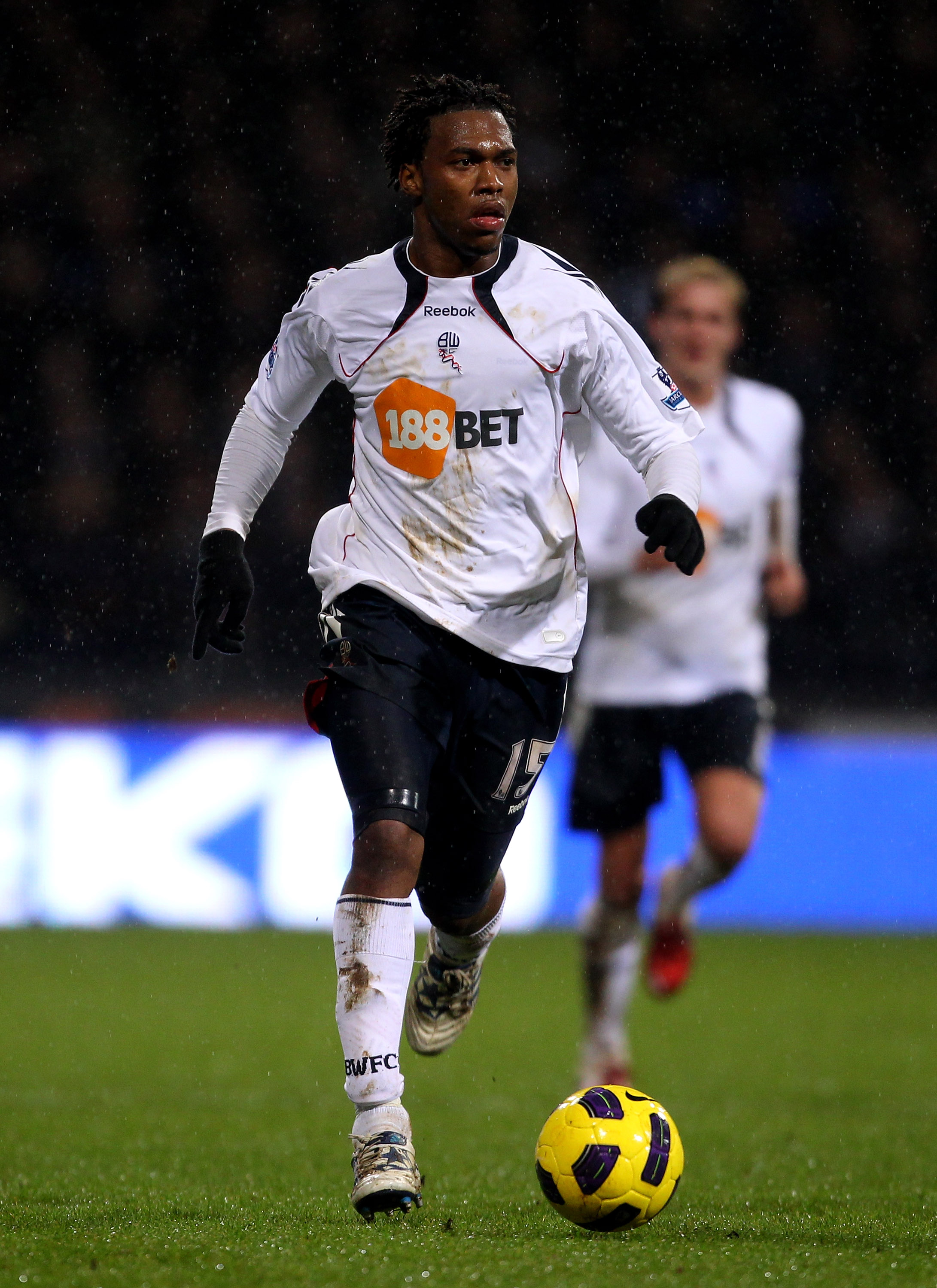 BOLTON, ENGLAND - FEBRUARY 13:  Daniel Sturridge of Bolton Wanderers in action during the Barclays Premier League match between Bolton Wanderers and Everton at the Reebok Stadium on February 13, 2011 in Bolton, England.  (Photo by Alex Livesey/Getty Image