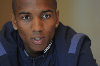 ST ALBANS, ENGLAND - MAY 31:  Ashley Young speaks to the media during the England press conference at the Grove Hotel on May 31, 2011 in Watford, England.  (Photo by Michael Regan/Getty Images)