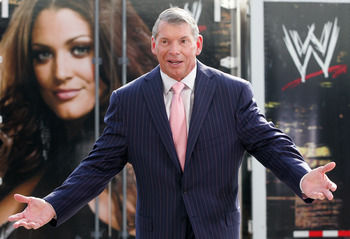 GREEN BAY, WI - JUNE 22:   Vince McMahon attends a press conference about the WWE at the Austin Straubel International Airport on June 22, 2009 in Green Bay, Wisconsin.  (Photo by Mark A. Wallenfang/Getty Images)