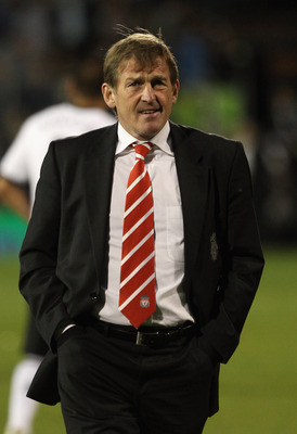 LONDON, ENGLAND - MAY 09:  Manager Kenny Dalglish walks during the Barclays Premier League match between Fulham and Liverpool at Craven Cottage on May 9, 2011 in London, England.  (Photo by Scott Heavey/Getty Images)
