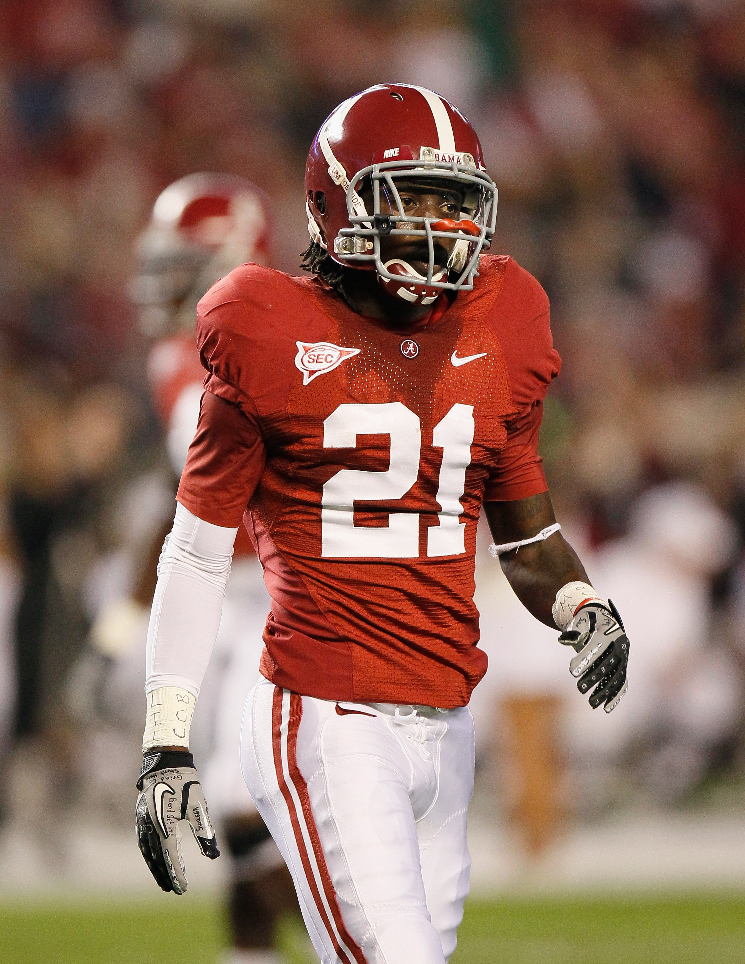 Alabama Crimson Tide Dre Kirkpatrick #21 White Football Jersey