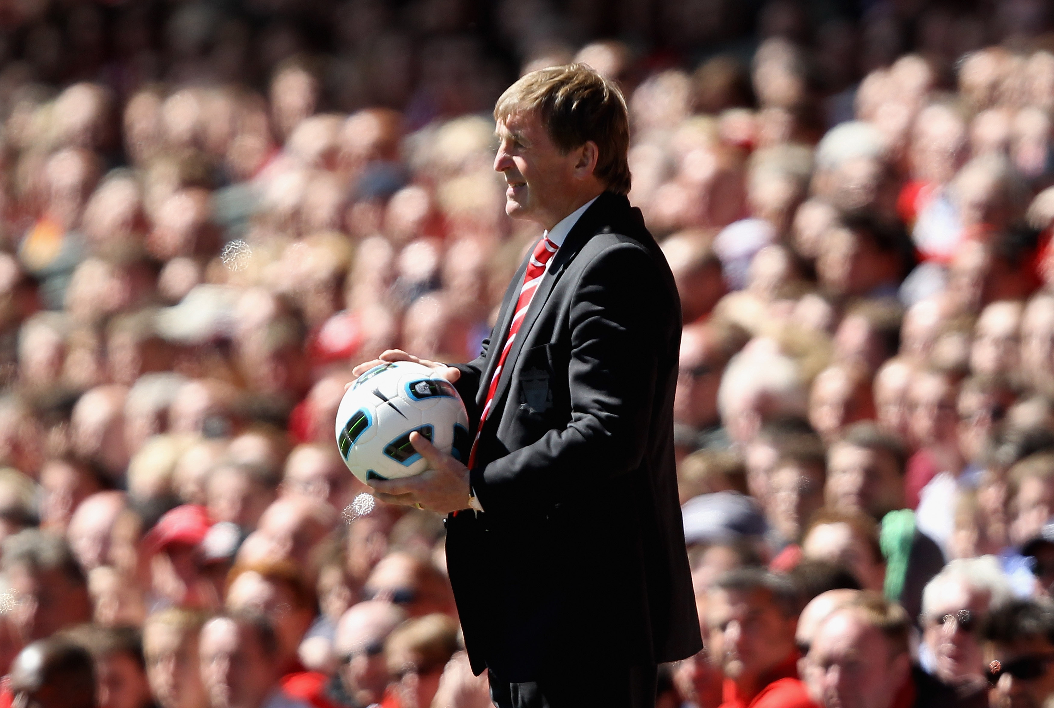 LIVERPOOL, ENGLAND - MAY 01:   Liverpool manager Kenny Dalglish during the Barclays Premier League match between Liverpool  and Newcastle United at Anfield on May 1, 2011 in Liverpool, England.  (Photo by Clive Brunskill/Getty Images)