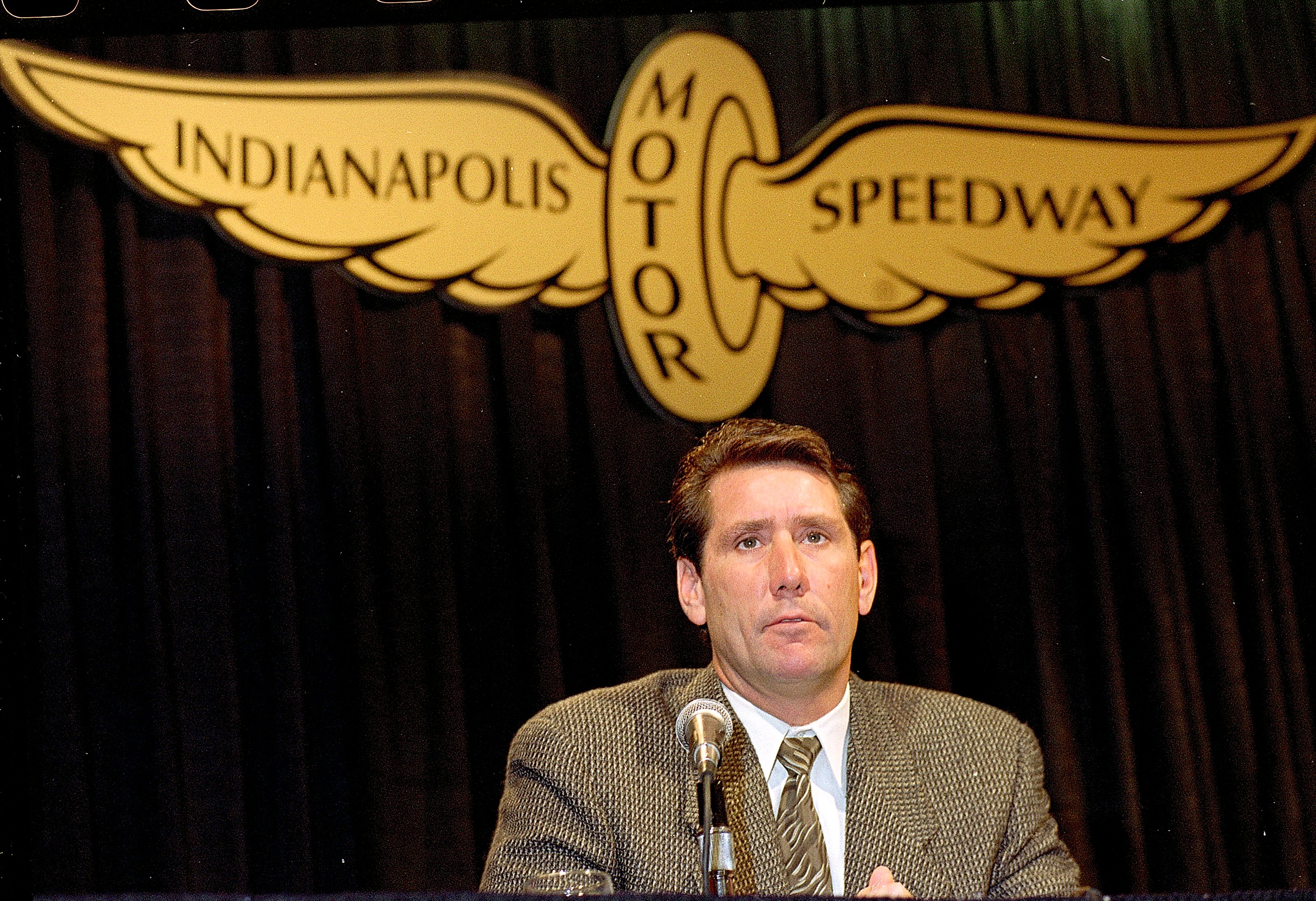 12 Feb 1998: Tony George announces F1 races in Indianapolis, Indiana. Mandatory Credit: Matthew Stockman  /Allsport