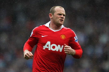 BLACKBURN, ENGLAND - MAY 14:  Wayne Rooney of Manchester United in action during the Barclays Premier League match between Blackburn Rovers and Manchester United at Ewood park on May 14, 2011 in Blackburn, England.  (Photo by Dean Mouhtaropoulos/Getty Ima