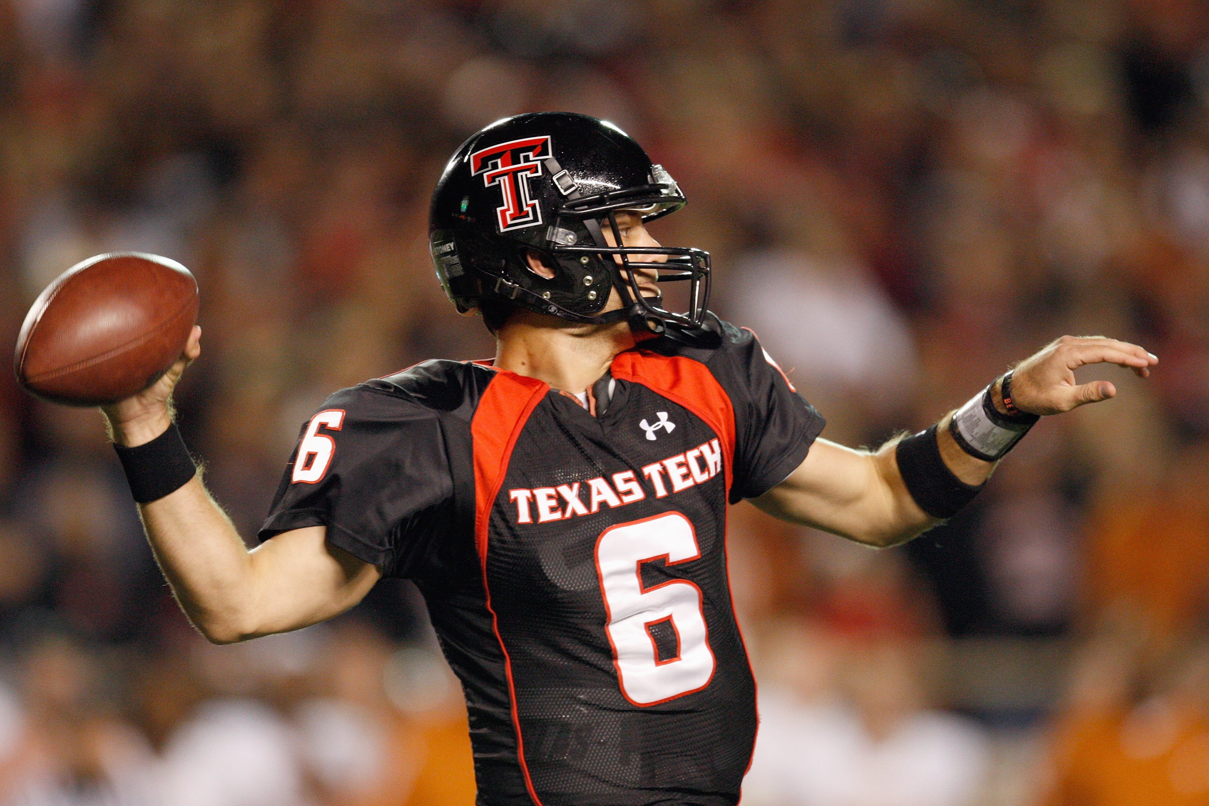 Graham Harrell Autographed Texas Tech Red Raiders #6 Framed Jersey