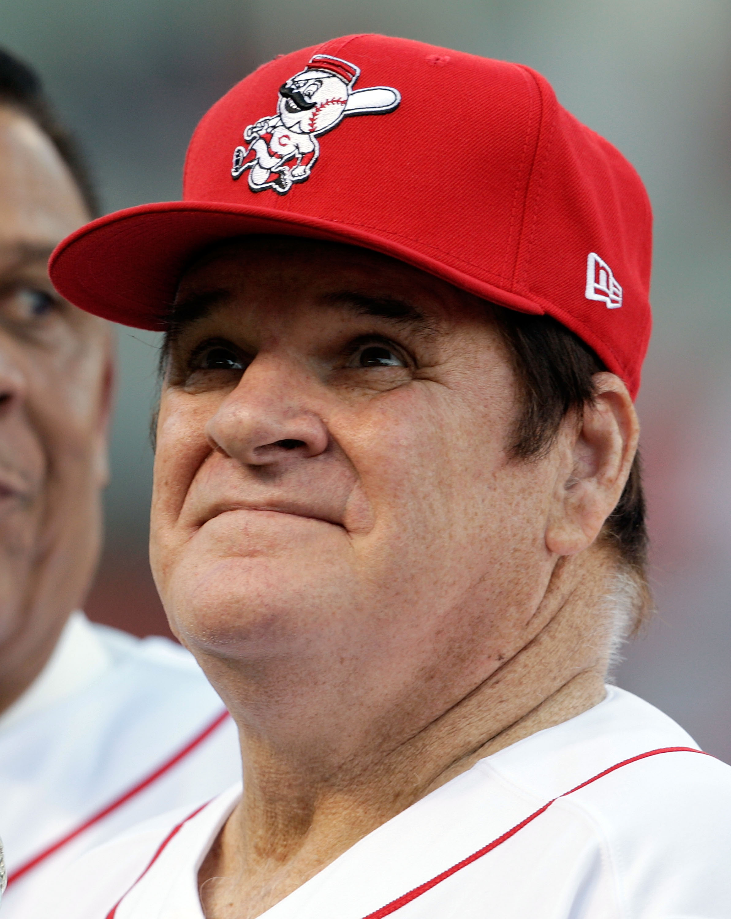 CINCINNATI - SEPTEMBER 11:  Pete Rose takes part in the ceremony celebrating the 25th anniversary of his breaking the career hit record of 4,192 on September 11, 2010 at Great American Ball Park in Cincinnati, Ohio. He was honored before the start of the