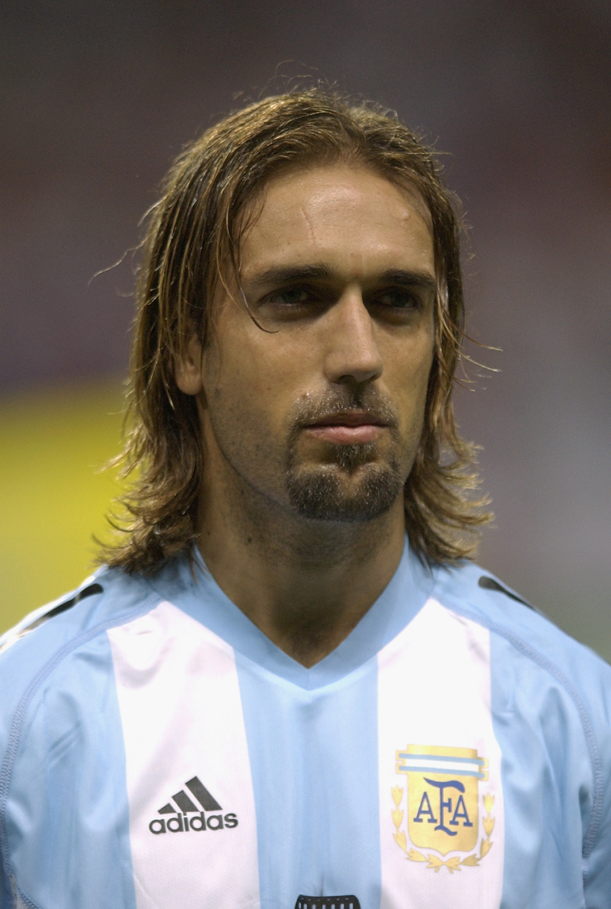 SAPPORO - JUNE 7:  Portrait of Gabriel Batistuta of Argentina before the FIFA World Cup Finals 2002 Group F match between England and Argentina played at the Sapporo Dome, in Sapporo, Japan on June 7, 2002. England won the match 1-0. DIGITAL IMAGE. (Photo