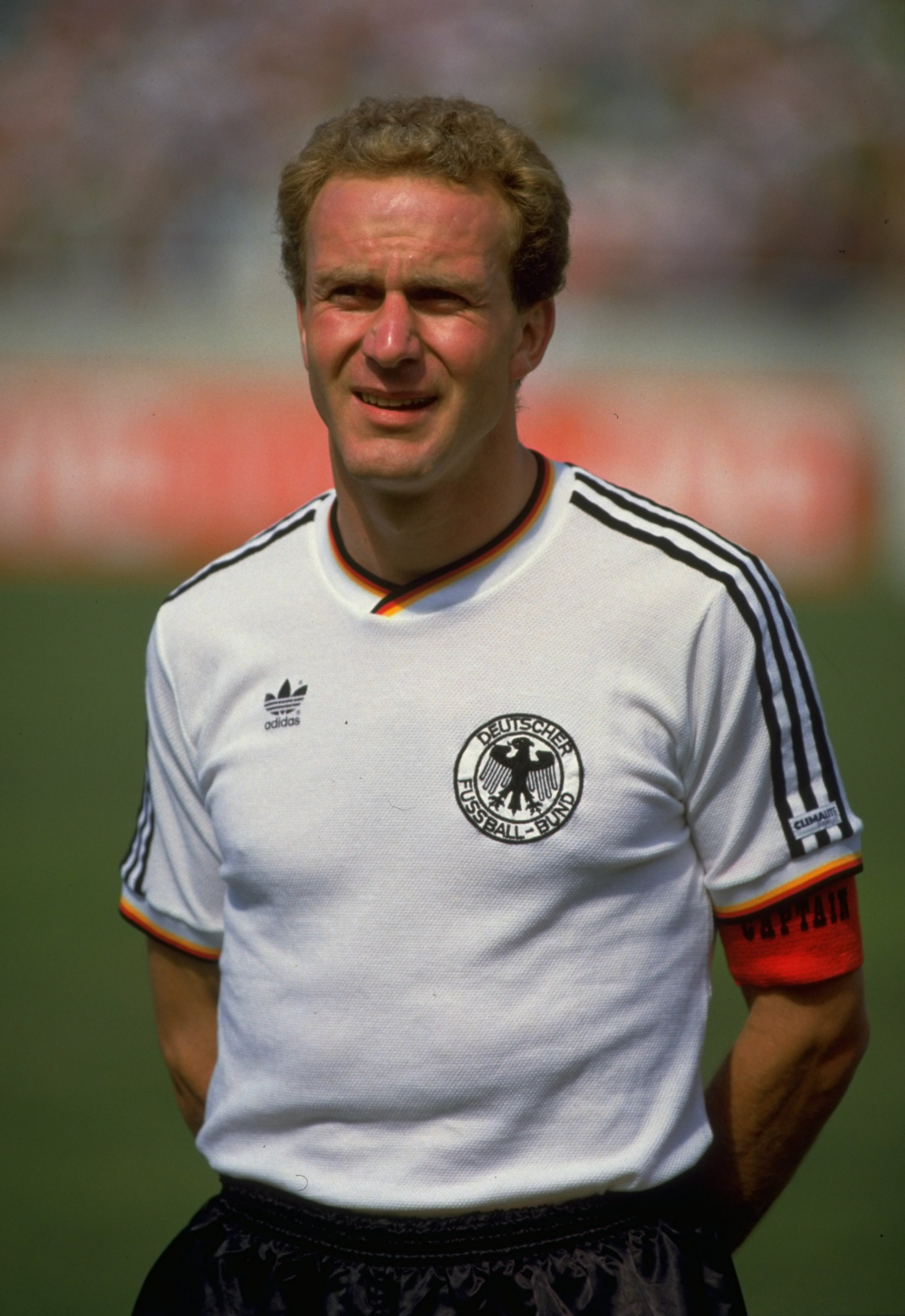21 Jun 1986:  Portrait of Karl Heinz Rummenigge of West Germany before the World Cup quarter-final match against Mexico at the Estadio Universitario in Monterrey, Mexico. \ Mandatory Credit: AllsportUK  /Allsport