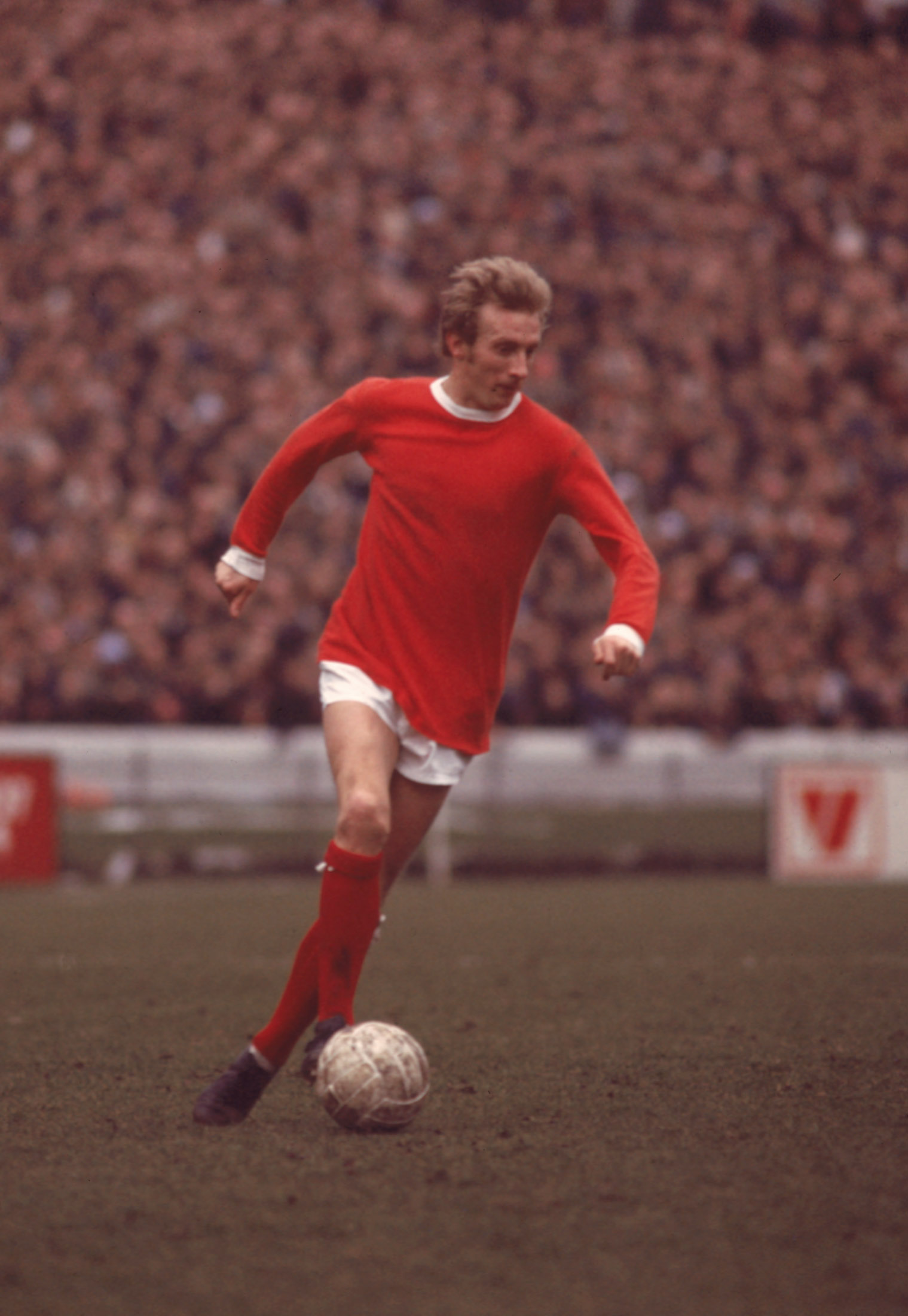 1970:  Denis Law of Manchester United. \ Mandatory Credit:  Don Morley/Allsport